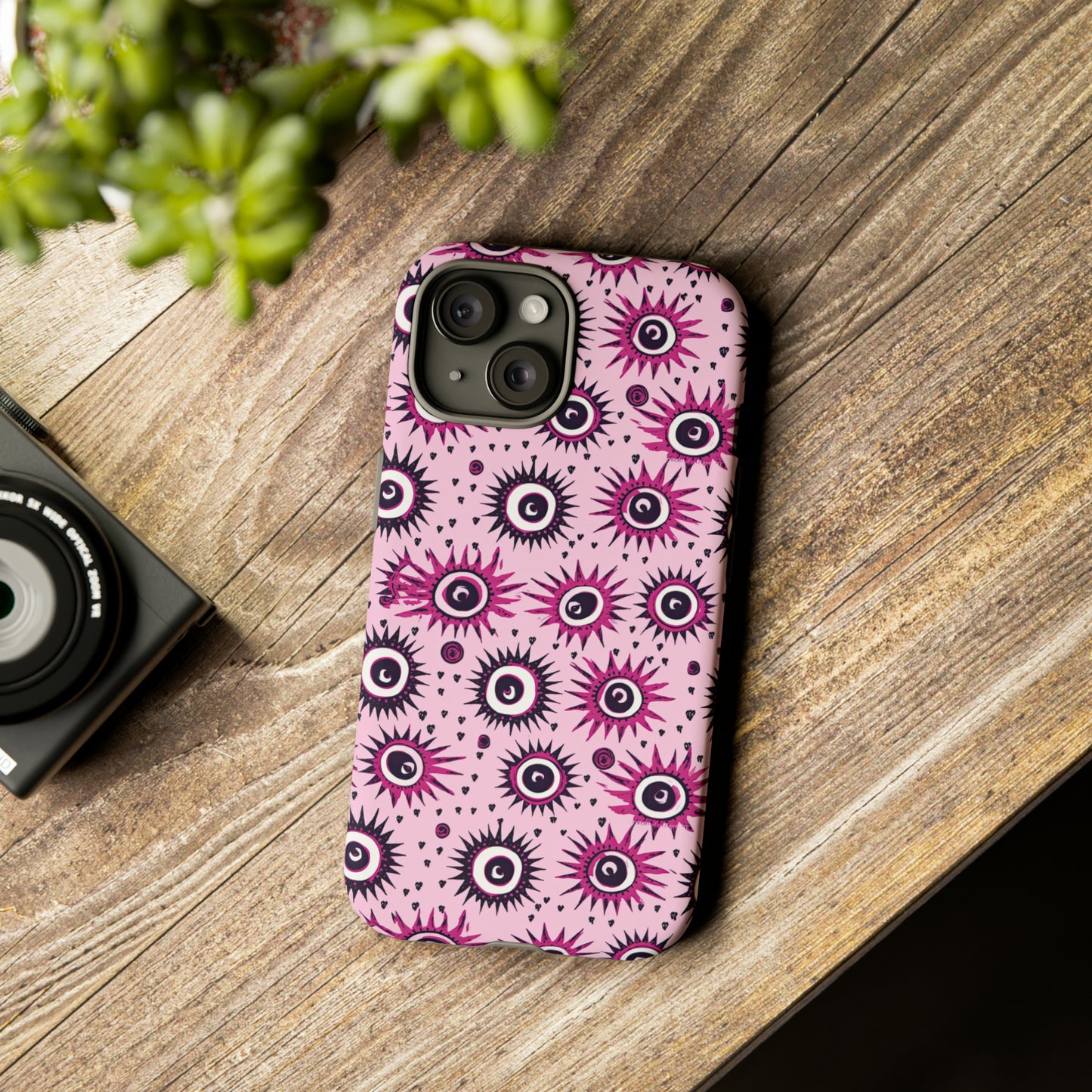 Evil Pink Eye. Evil eye Inspired phone case. – Artistic Expression Meets ProtectionTough Cases