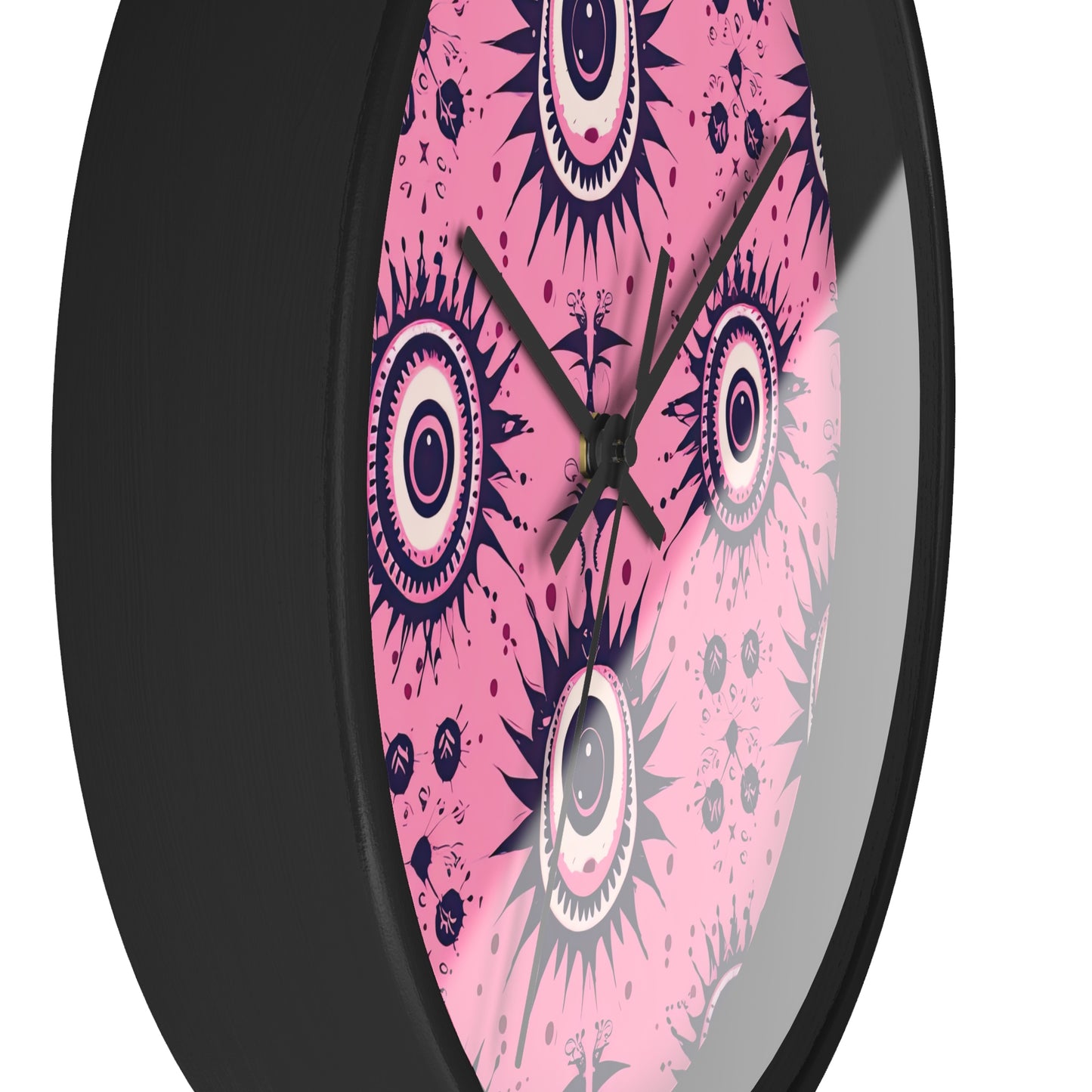 Sinuous Specter.Beholder. Artful Evil Eye Wall Clock – Timekeeping with Protective MeaningWall Clock.