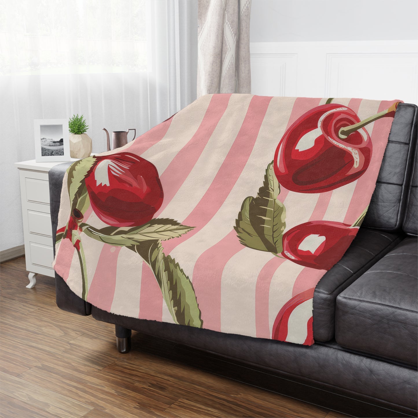 BlossomCherry. Cozy Artistic Microfiber Blanket -
