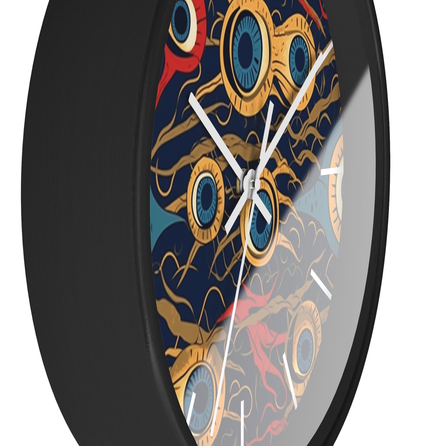 Mystical Malevolence. Beholder. Artful Evil Eye Wall Clock – Timekeeping with Protective Meaning. Wall Clock.