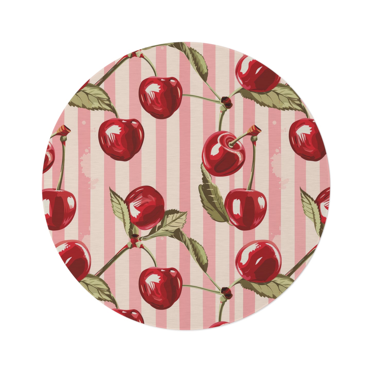 Blossom Cherry. Bohemian Eye Round Rug - Colorful Floor Decor for Vibrant Spaces