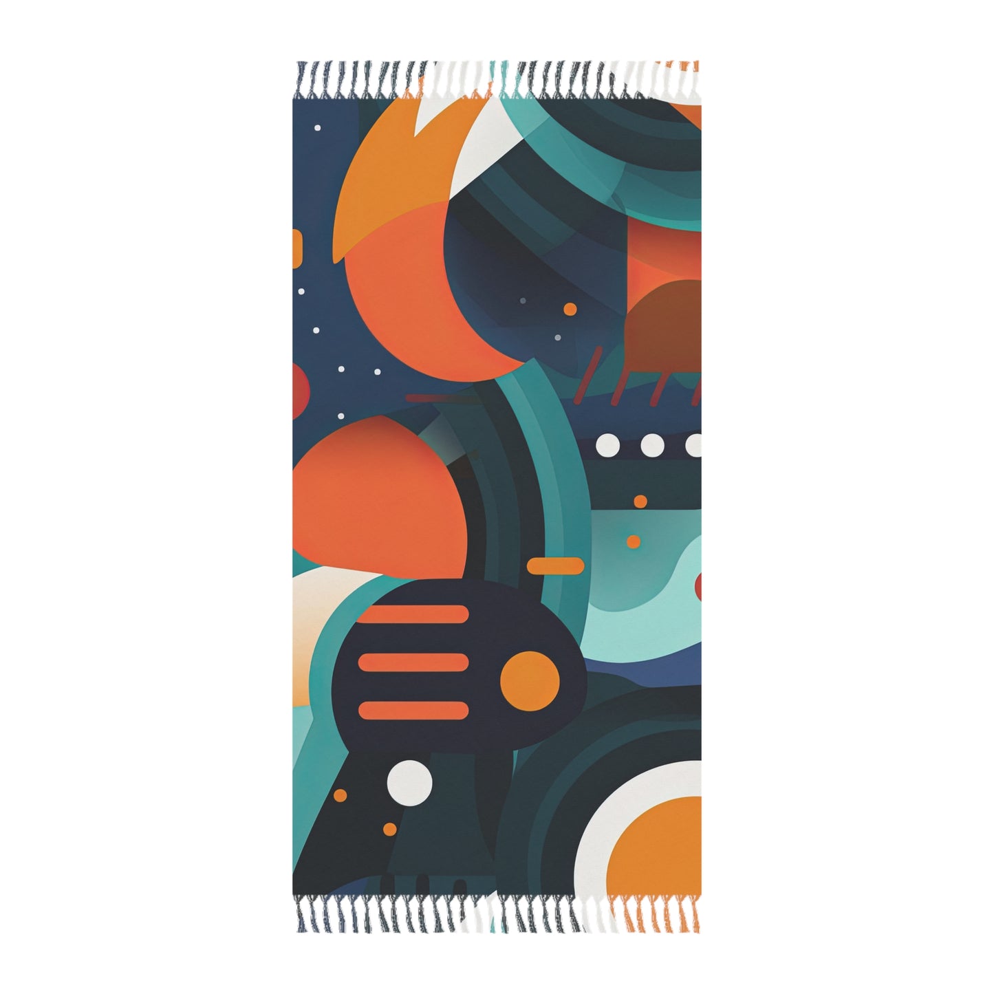 Retro Futurism. Retro Style Avant-Garde Boho Beach Cloth.