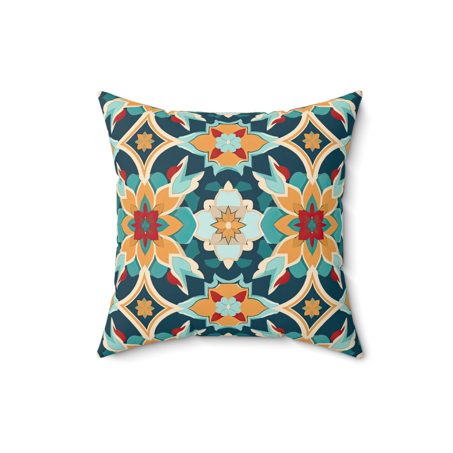 Serenade in Souk. Spun Polyester Square Pillow