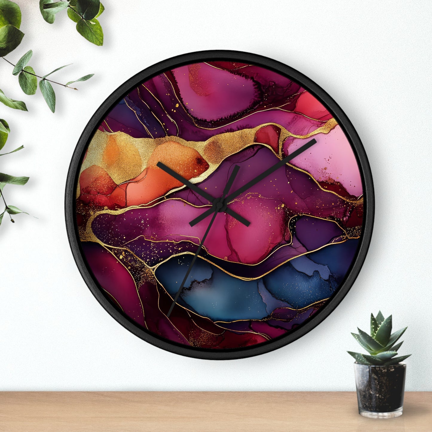 Cherry Royal. Wall Clock - Artistic Home Decor