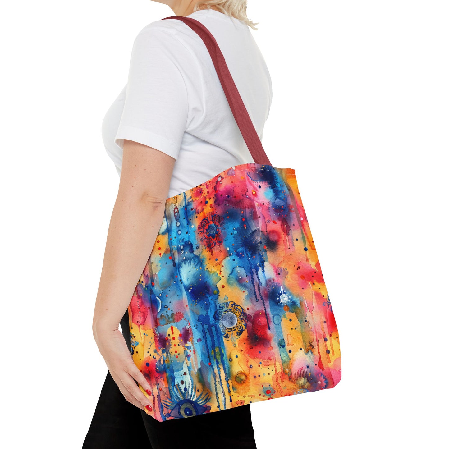 Hamsa bright Aura. Tote Bag for Everyday Use
