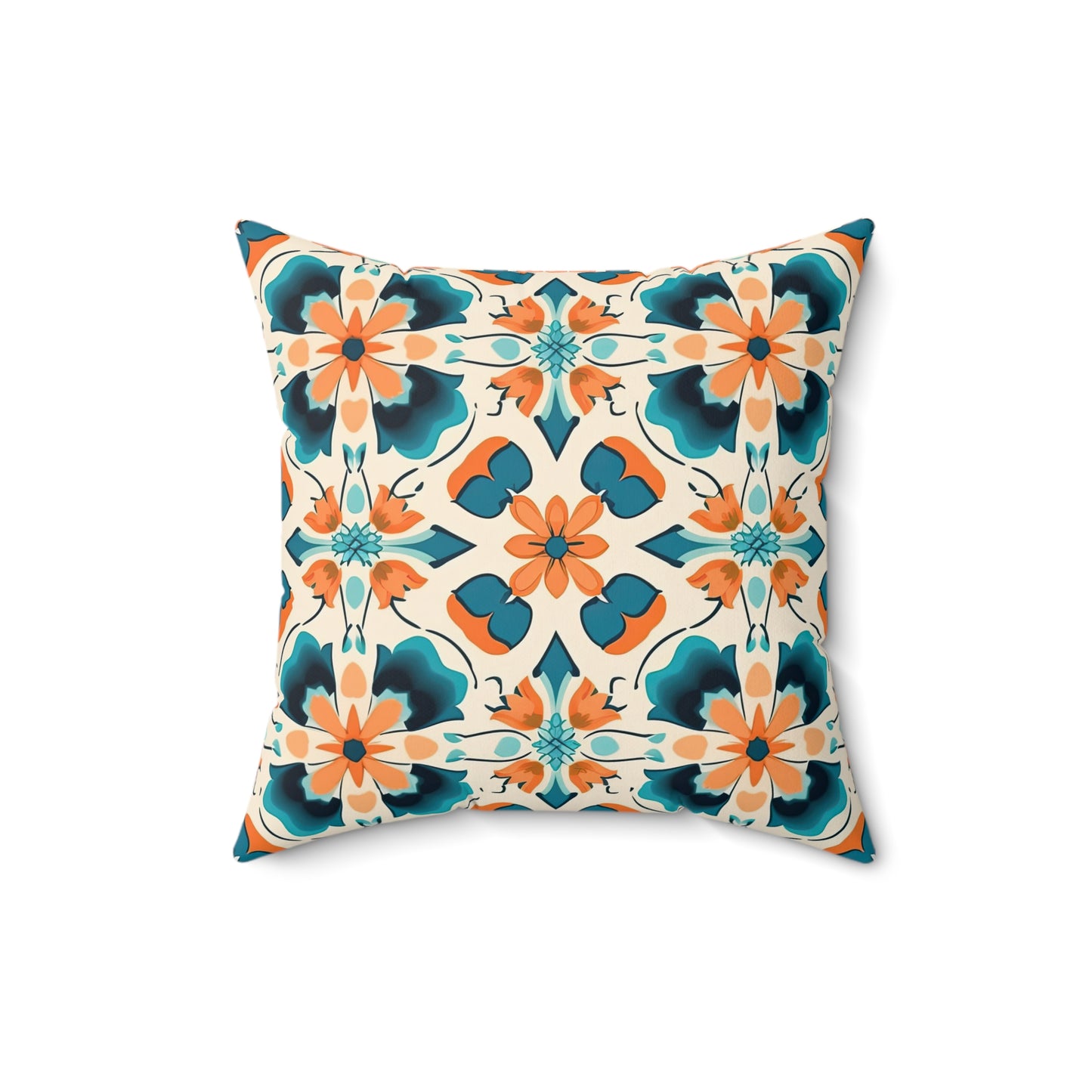Meditative Medina Montage . Spun Polyester Square Pillow