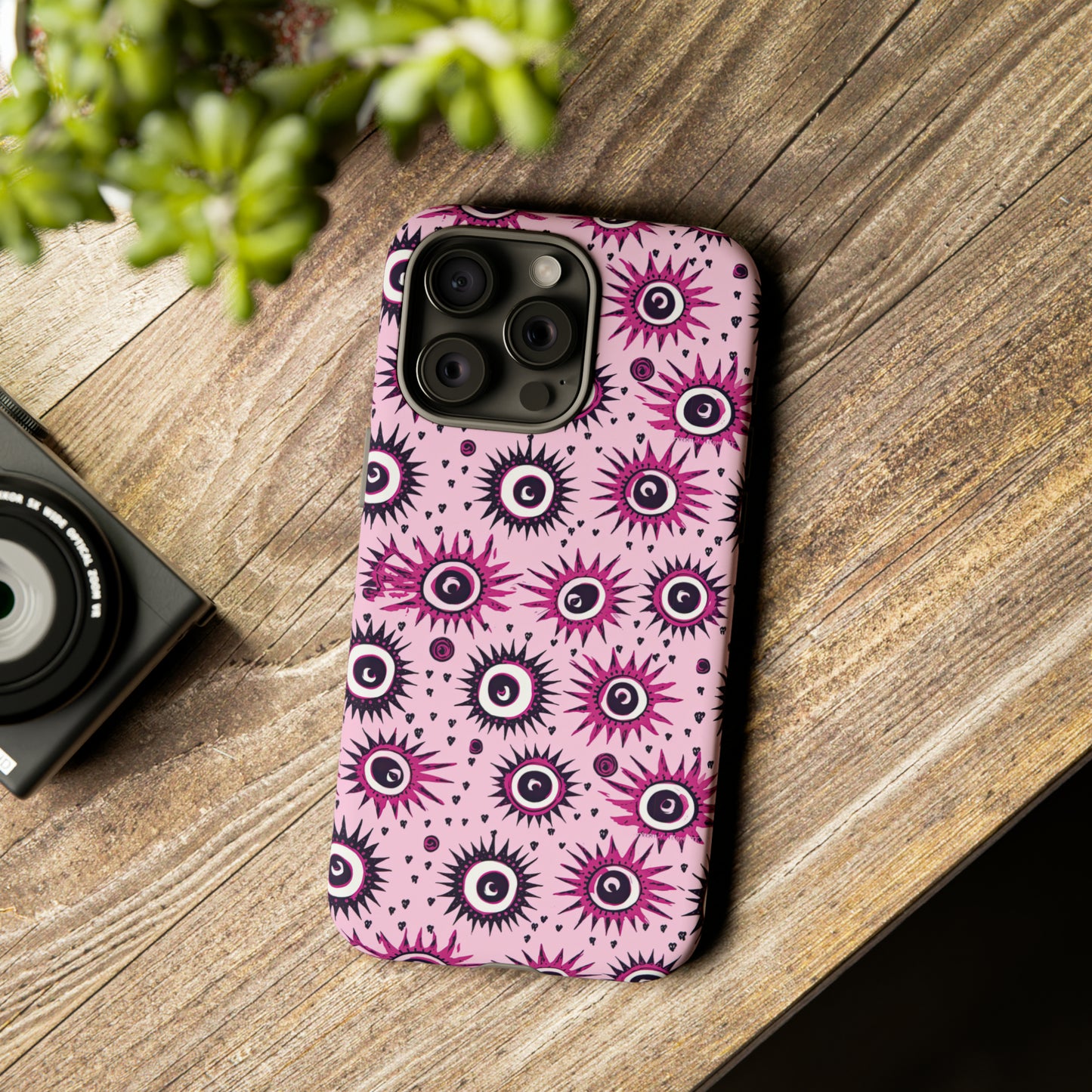 Evil Pink Eye. Evil eye Inspired phone case. – Artistic Expression Meets ProtectionTough Cases