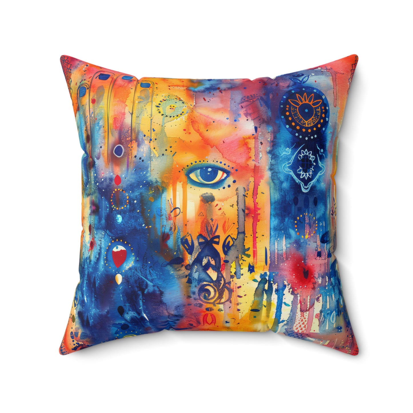 Rainbow Shield. Decorative Spun Polyester Cushion