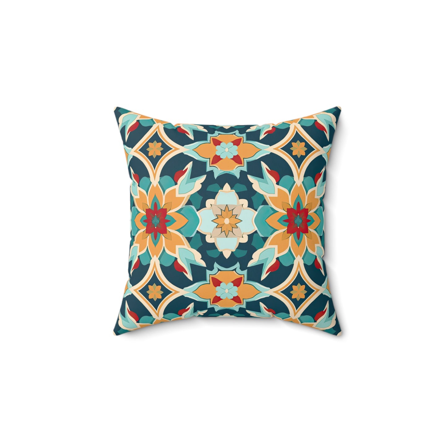 Serenade in Souk. Spun Polyester Square Pillow
