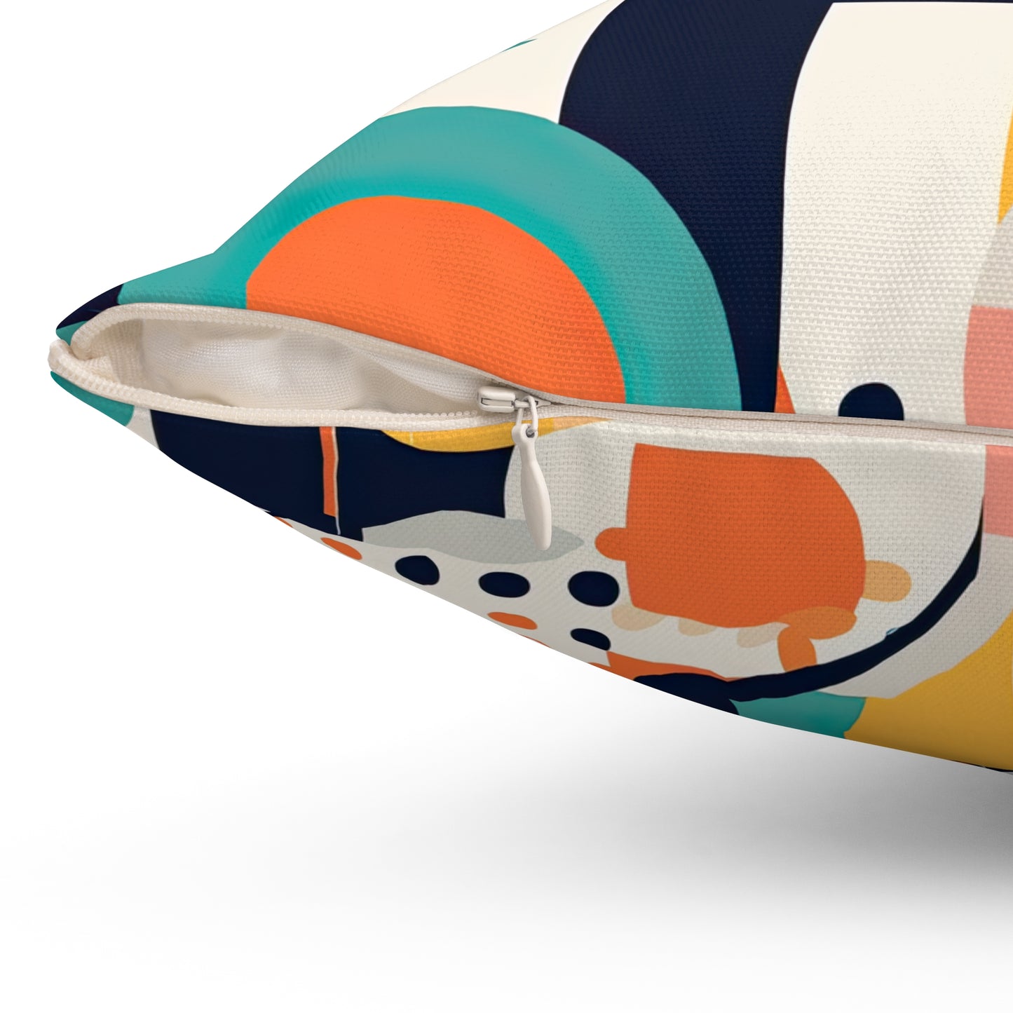 Echoes of the Analog Future. Artistic Retro-FuturisticSpun Polyester Square Pillow