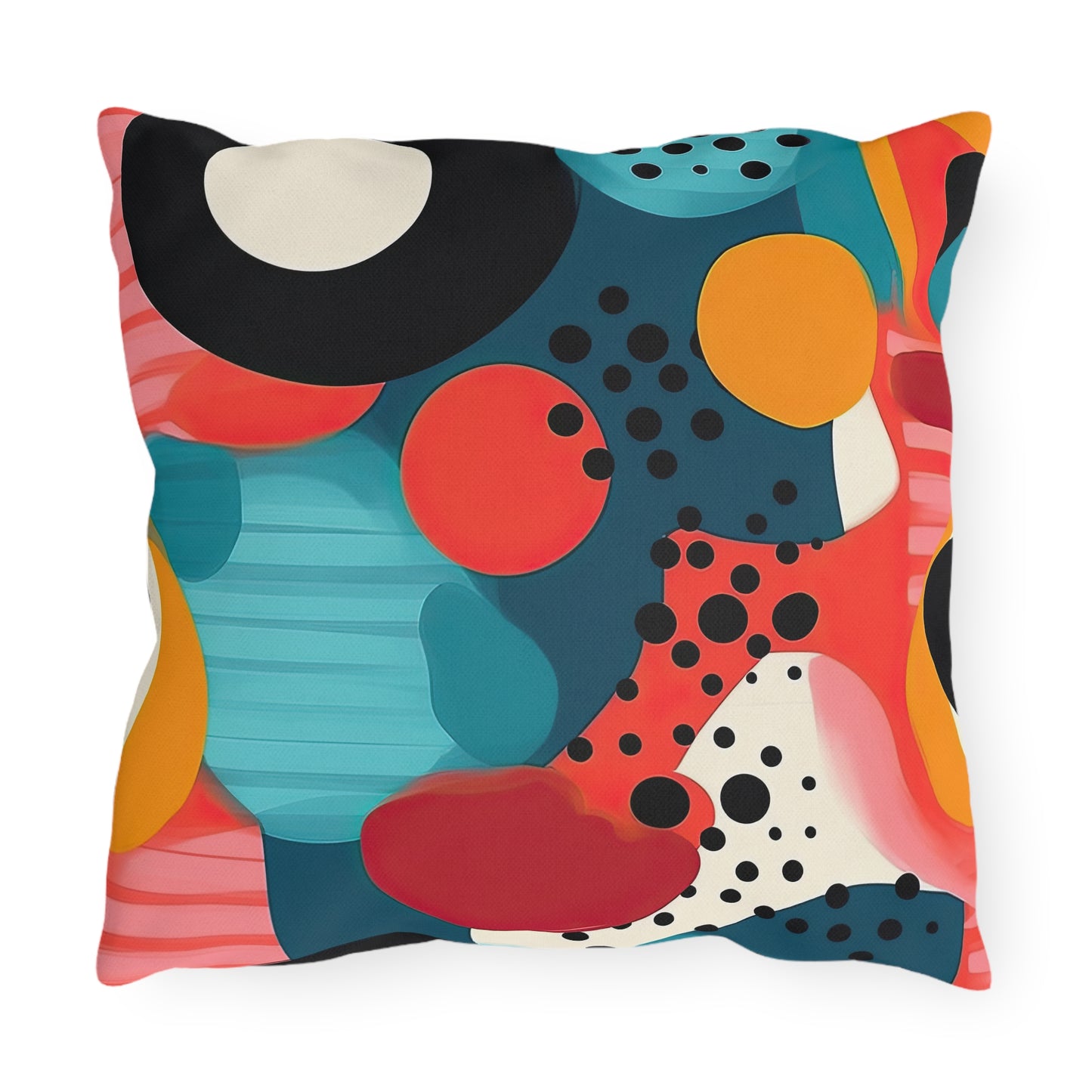 Chroma Catharsis. Retro Pop Art Outdoor Pillows