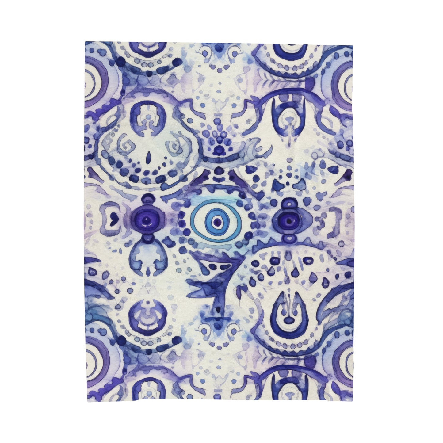 Hamsa Enigma. Velveteen Plush Blanket.