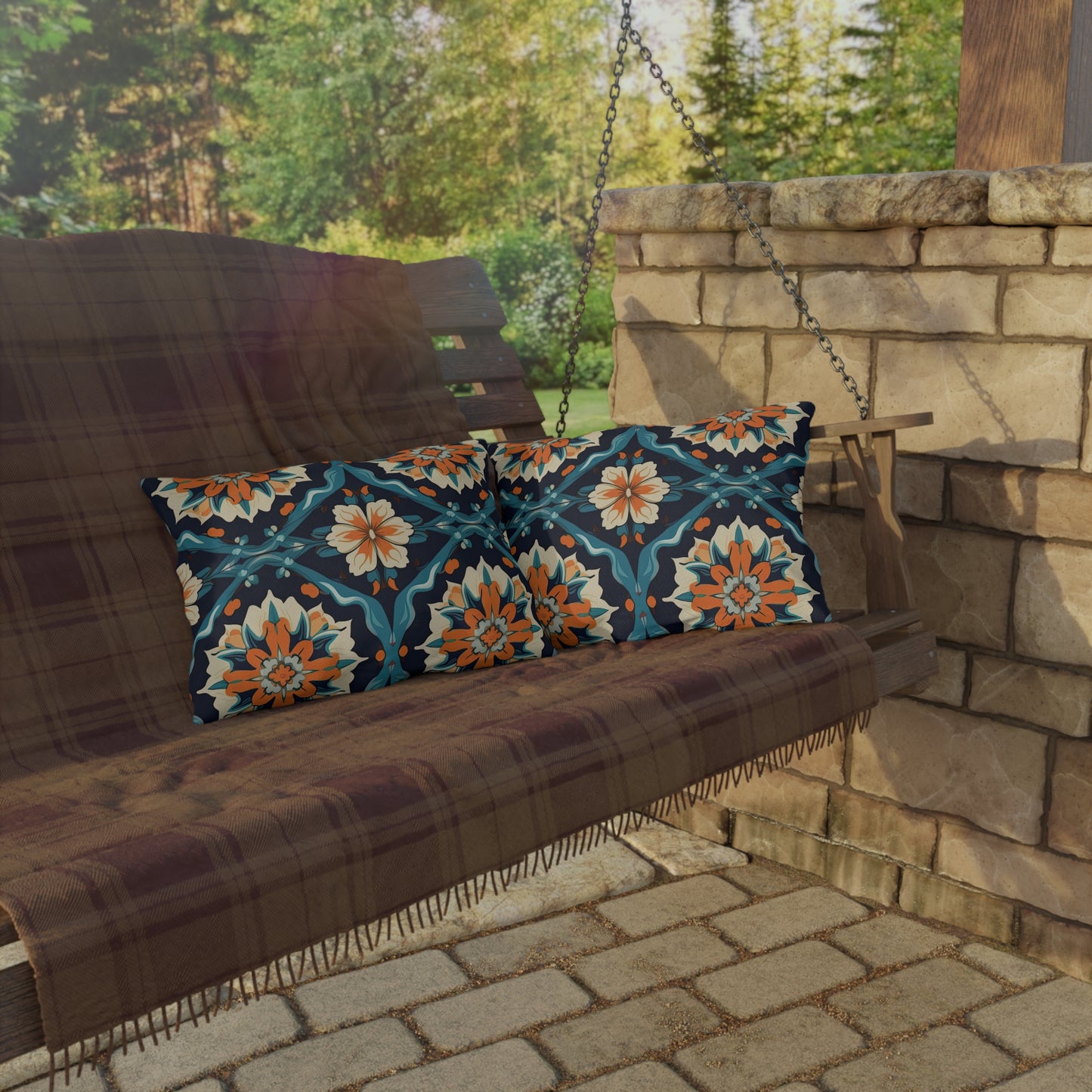 Celestial Carpet Concerto . Outdoor Pillows