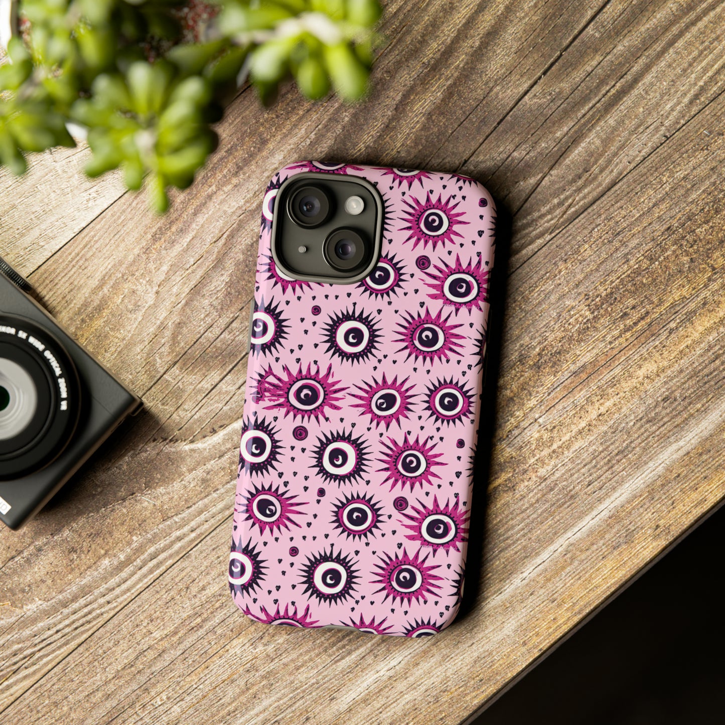 Evil Pink Eye. Evil eye Inspired phone case. – Artistic Expression Meets ProtectionTough Cases