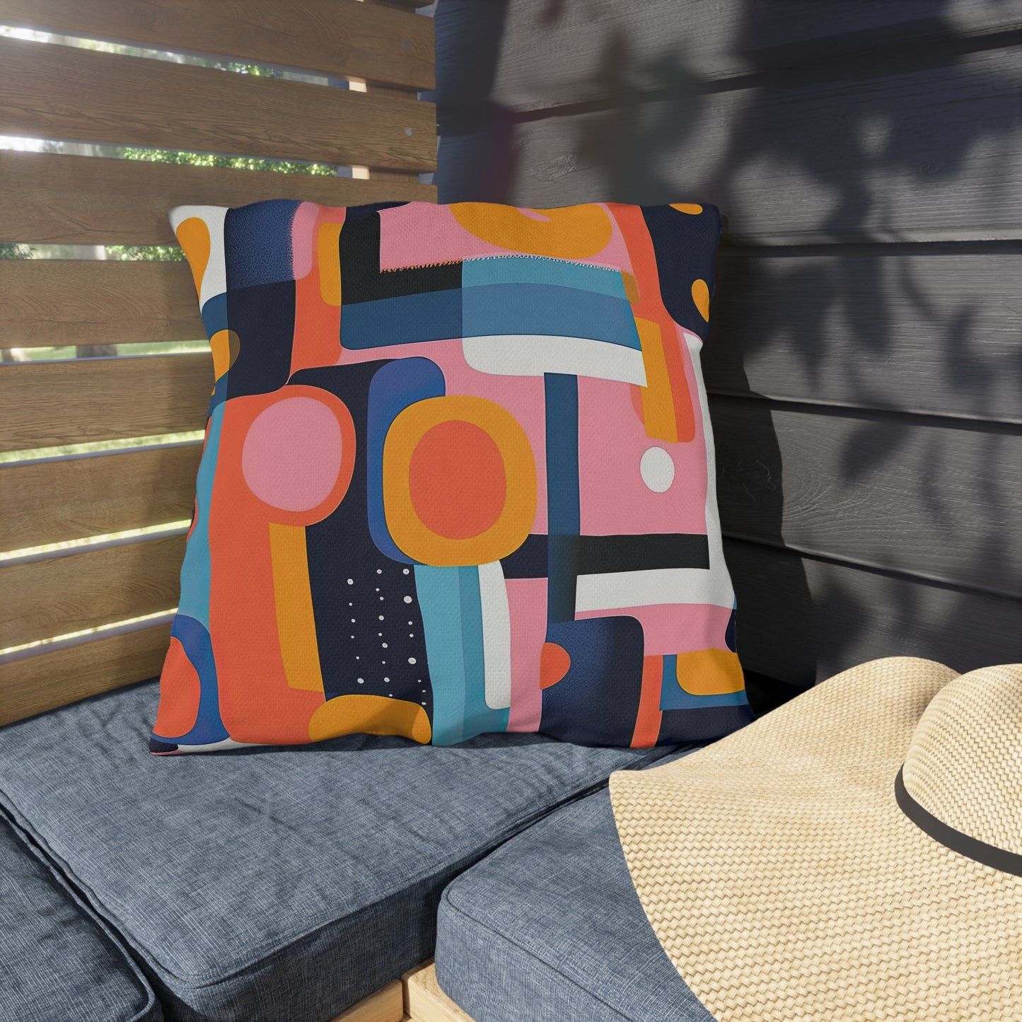 Etheric Elegance. Nostalgia Meets Future Outdoor Pillows