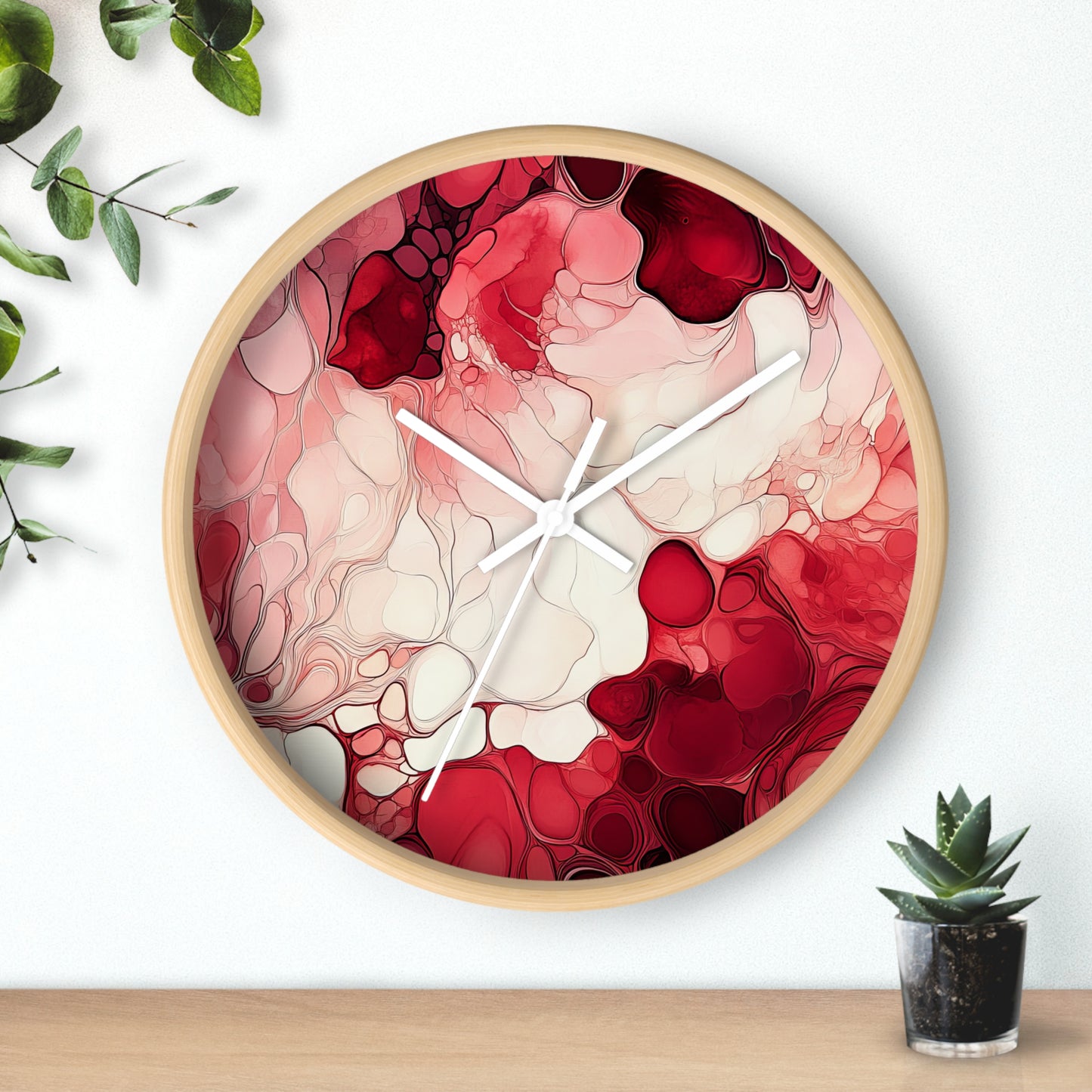 Cherry Storm. Wall Clock - Artistic Home Decor