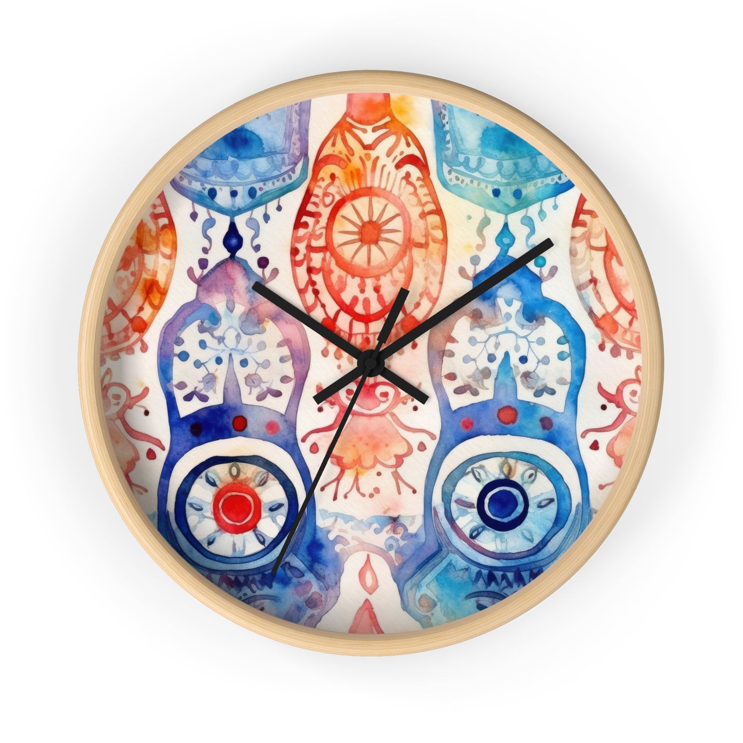 Omen of Hands. Wall Clock.