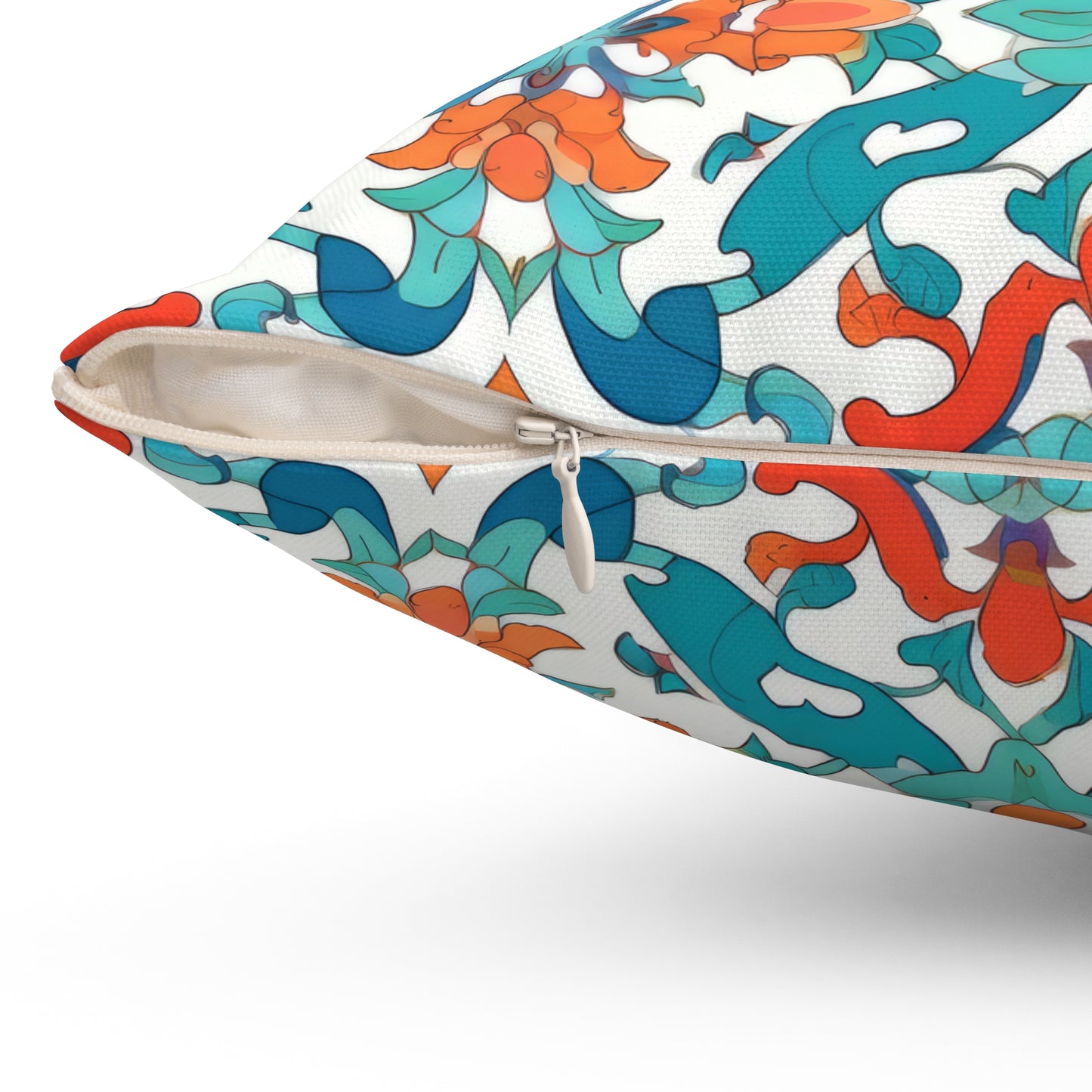 Spice Route Sonata. Spun Polyester Square Pillow