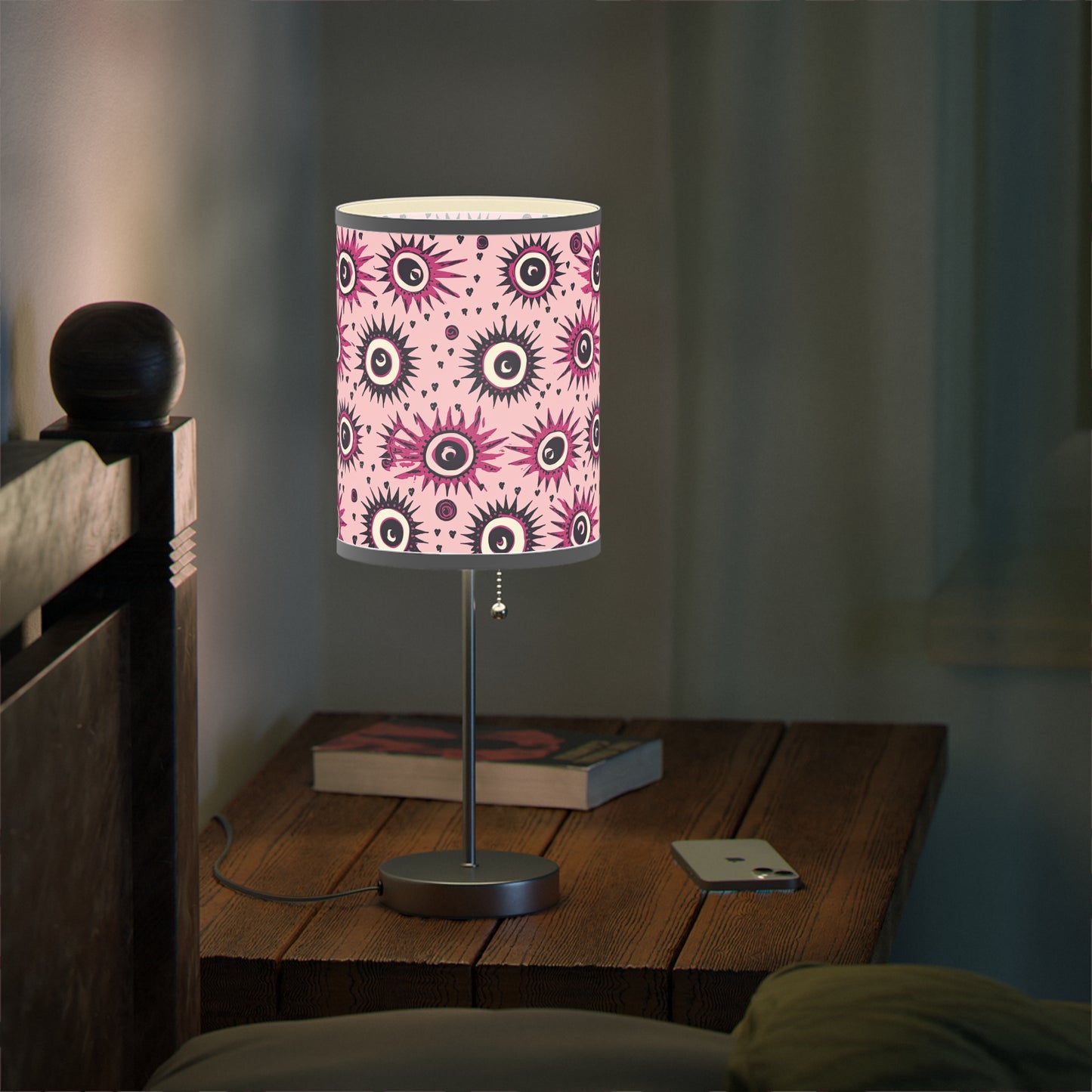 Evil Pink Eye. Lamp on a Stand, US|CA plug