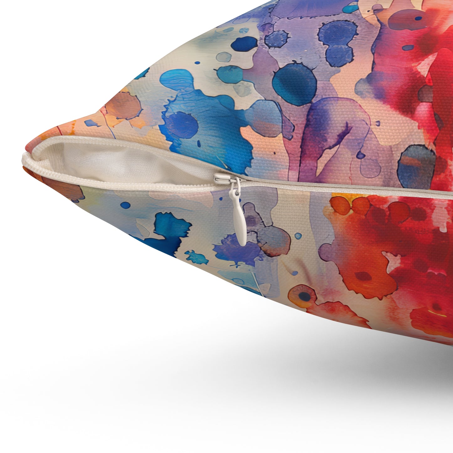 Hamsa Radiance Rainbow - Decorative Spun Polyester Cushion