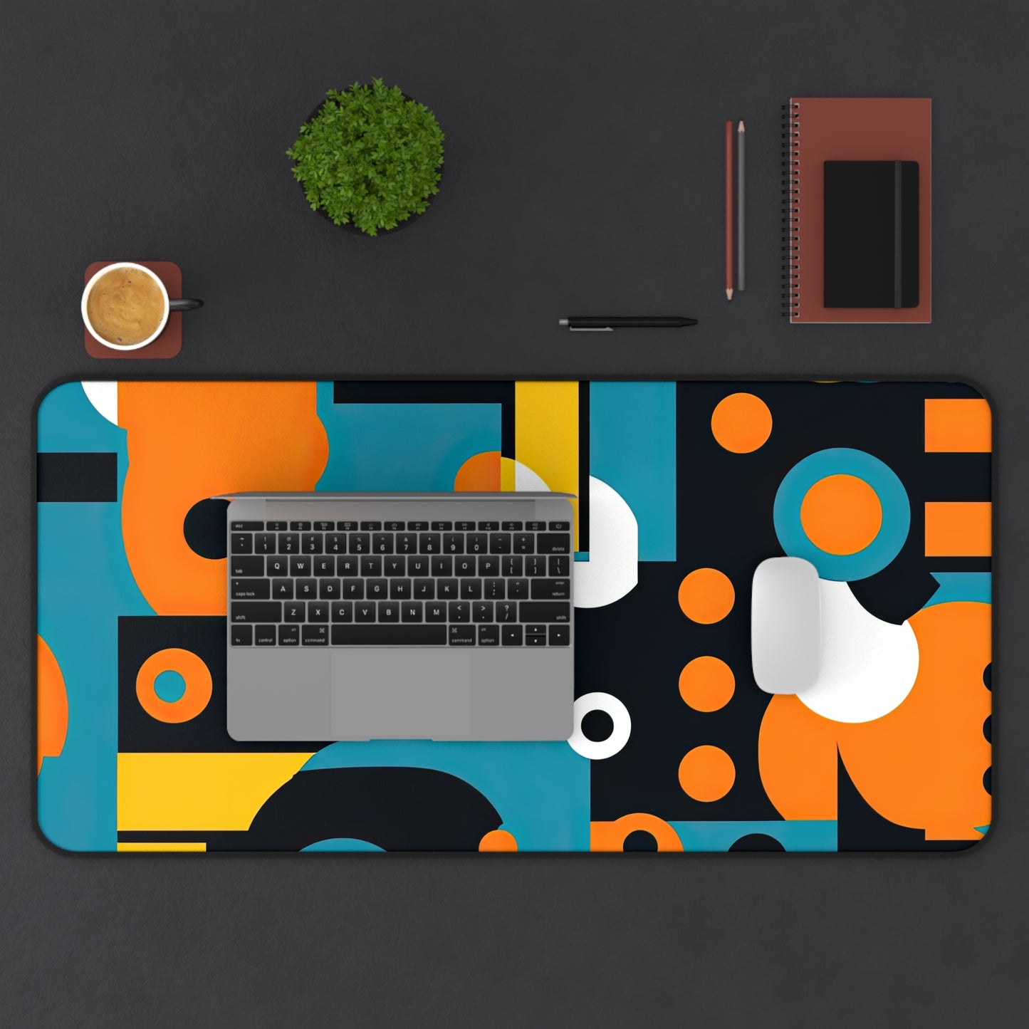 Analog Alchemy. Desk Mat - Stylish Office Organizer