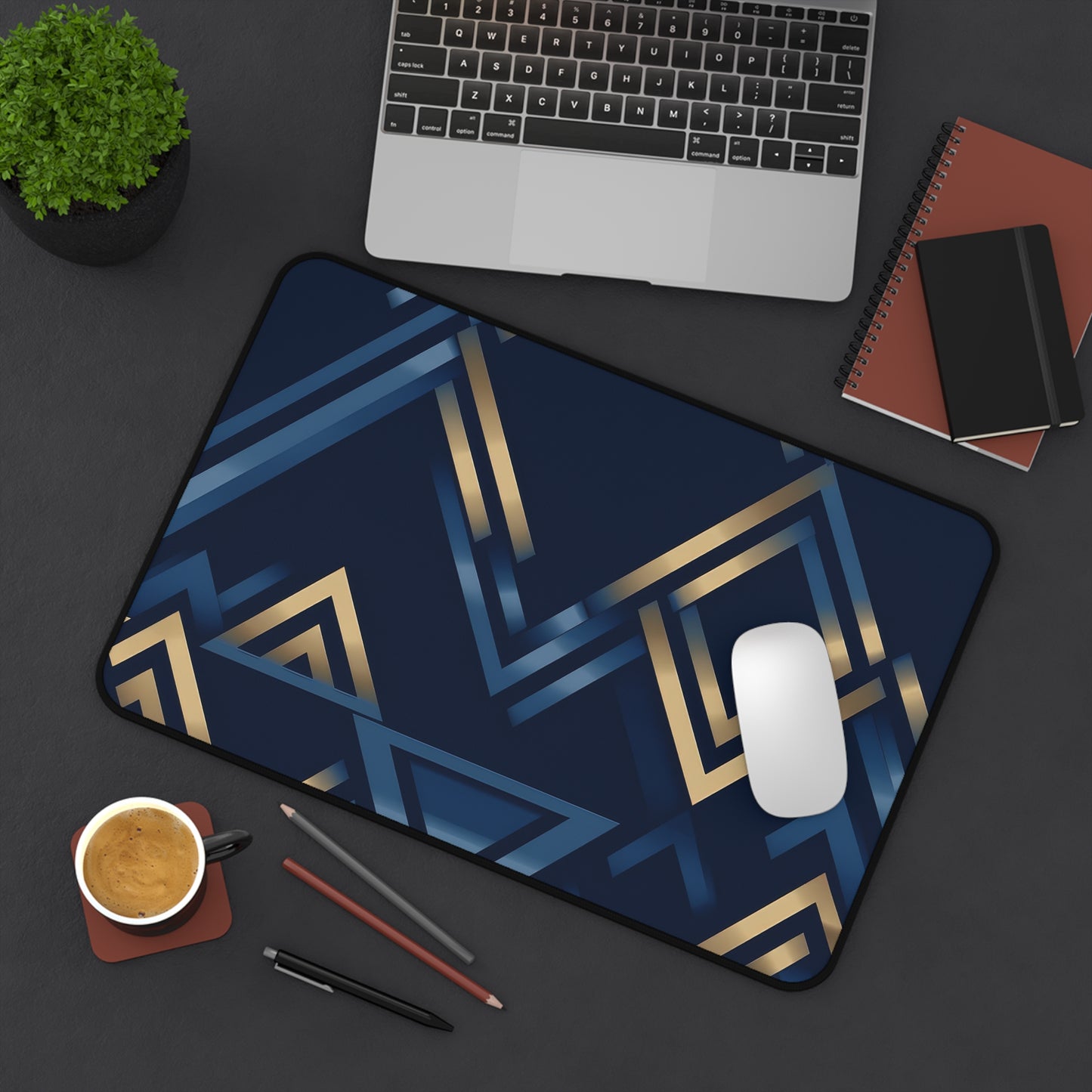 Valknut. Desk Mat - Stylish Office Organizer