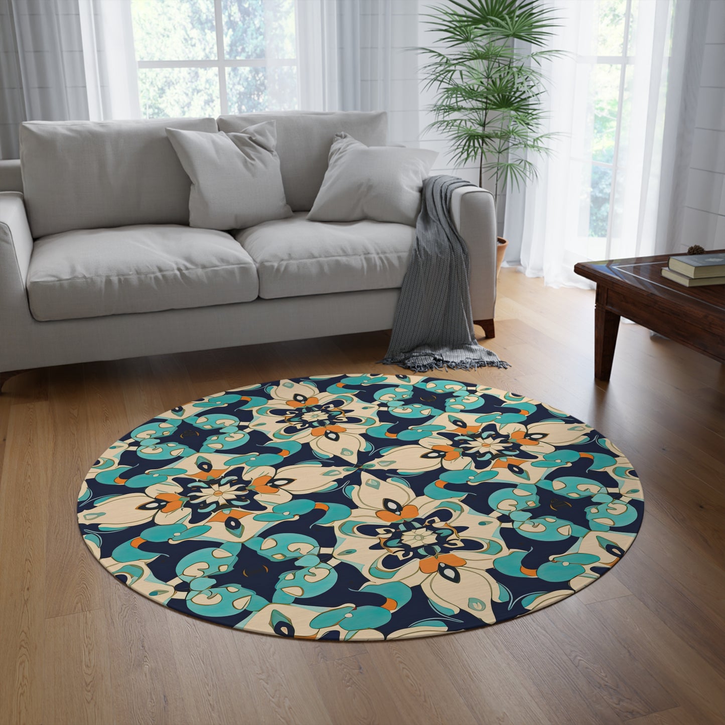 Nomadic Nebula. Round Rug