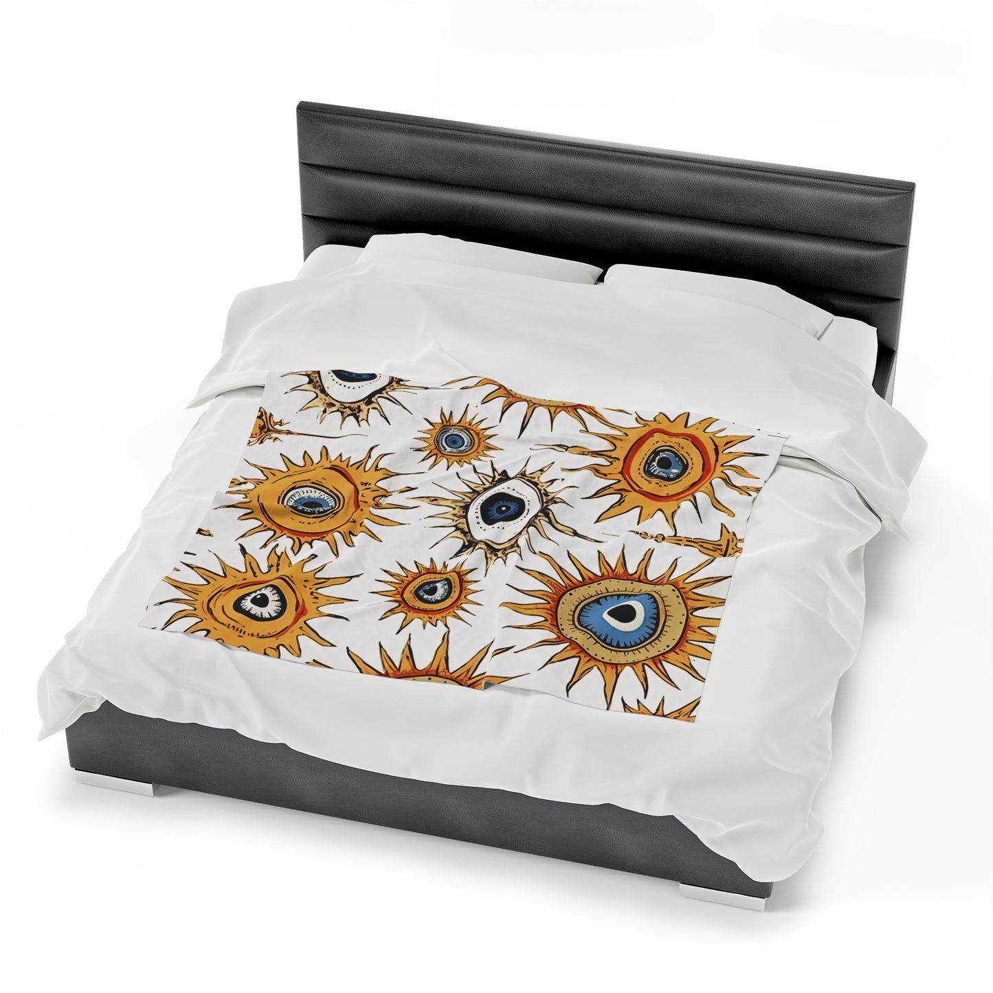 Ethereal Eyeful. Velveteen Plush Blanket. Ethereal Eyeful