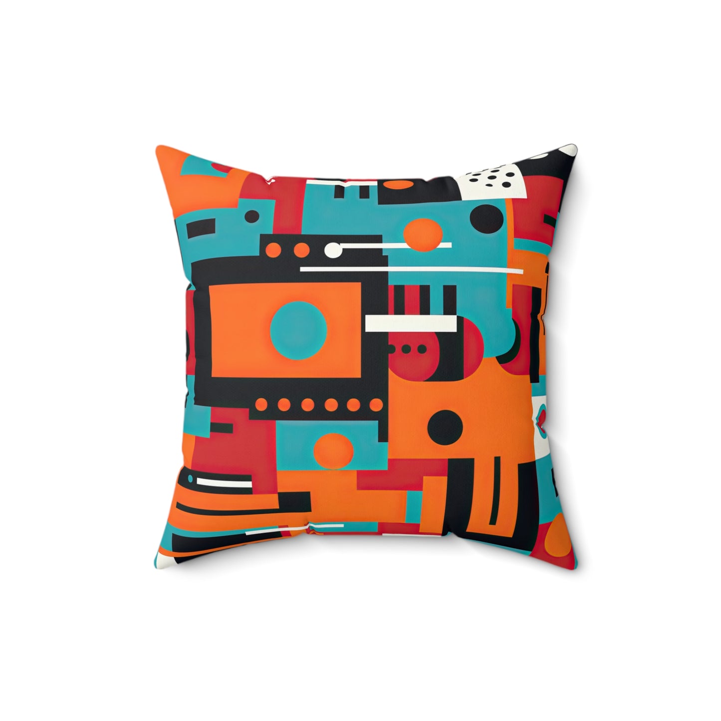 Quantum Reverie. Retro Avant-Garde Spun Polyester Square Pillow