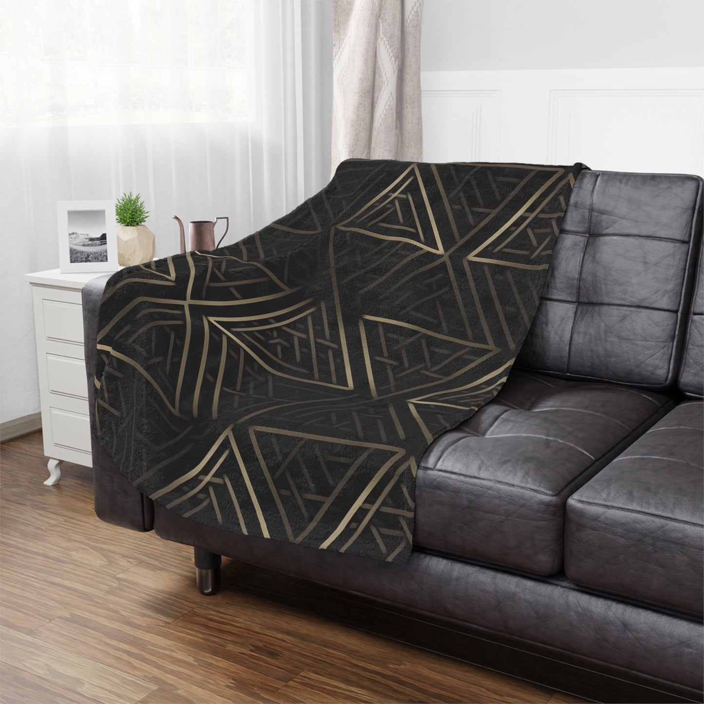 Valknut Forge. Cozy Artistic Microfiber Blanket -