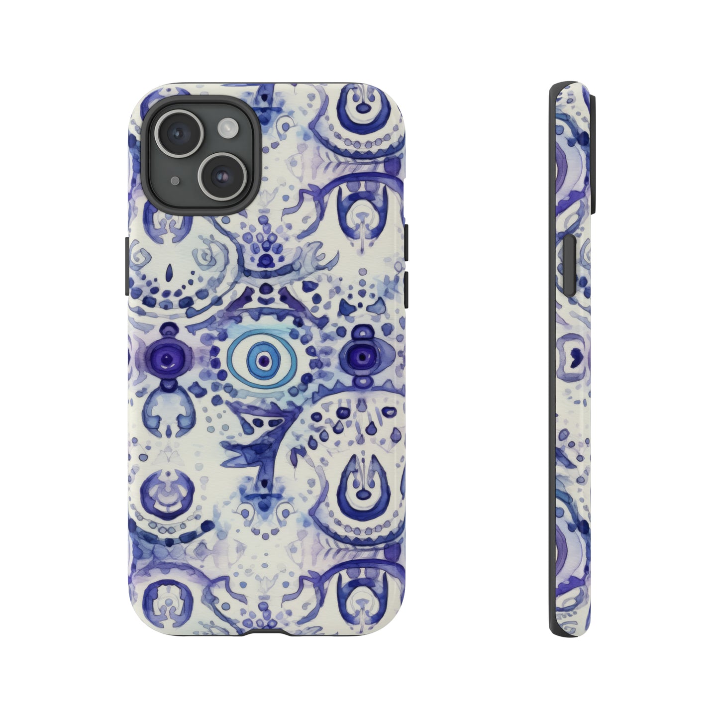 Hamsa Enigma. Evil eye Inspired phone case. – Artistic Expression Meets Protection. Tough Cases