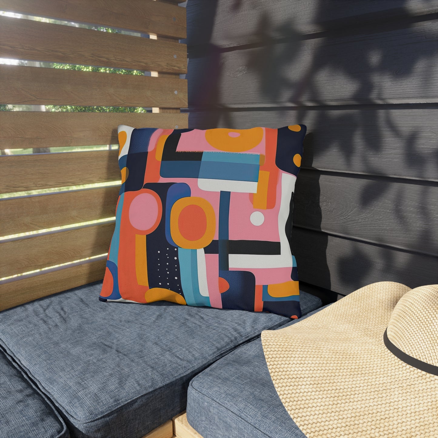 Etheric Elegance. Nostalgia Meets Future Outdoor Pillows