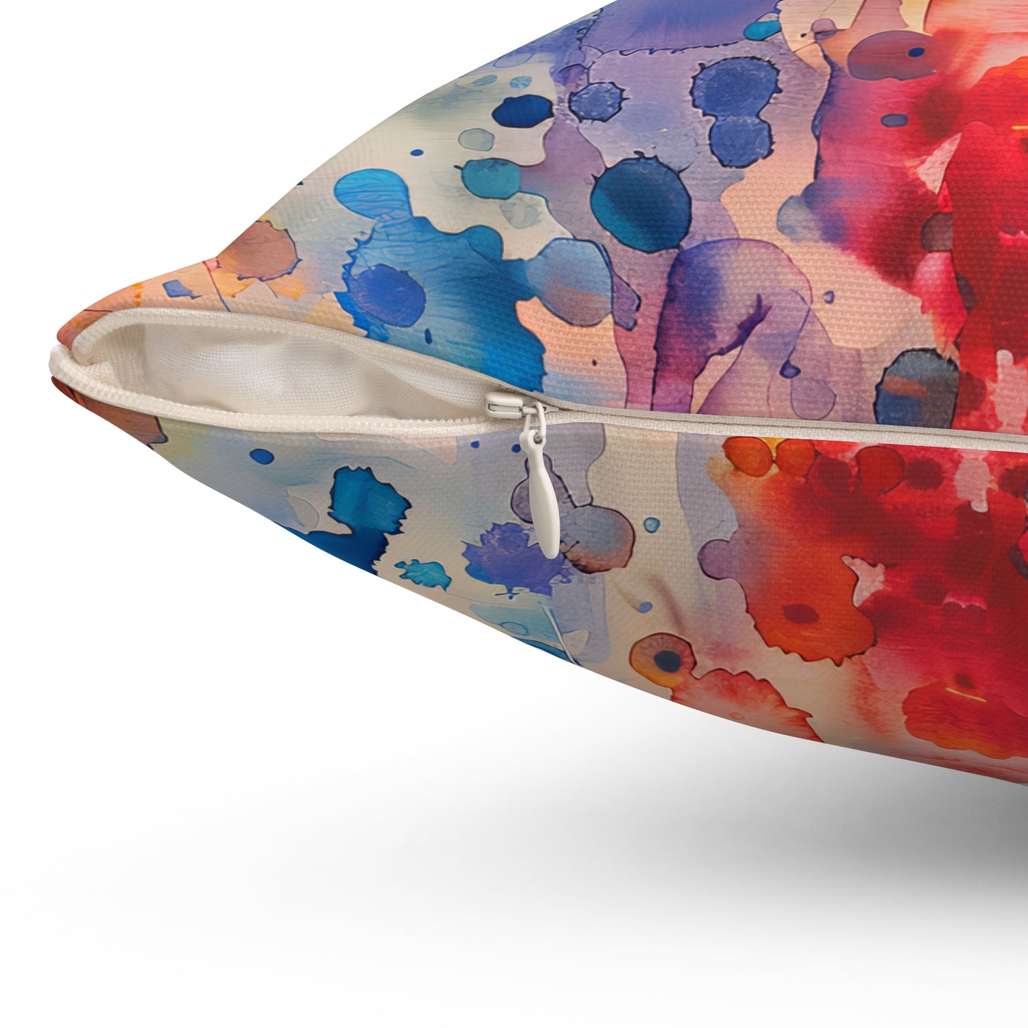 Hamsa Radiance Rainbow - Decorative Spun Polyester Cushion