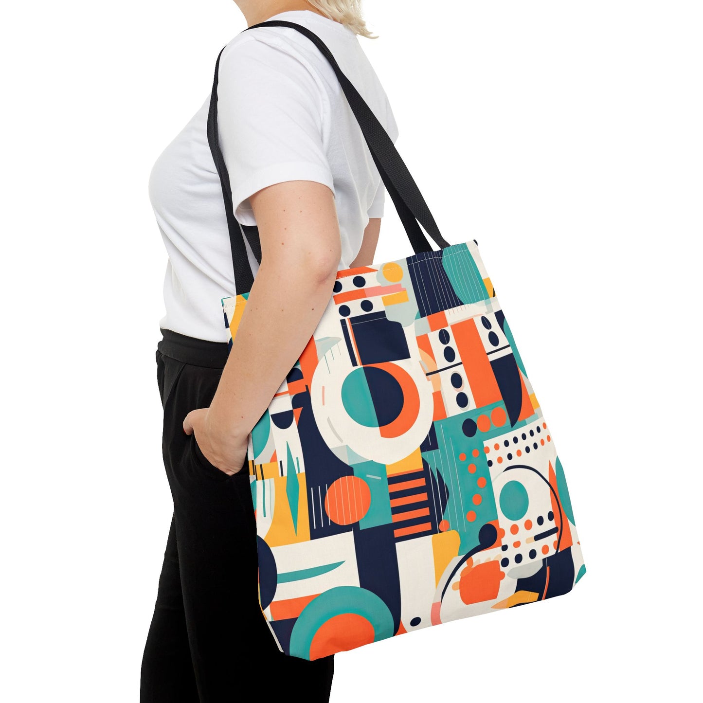 Echoes of the Analog Future. Tote Bag for Everyday Use