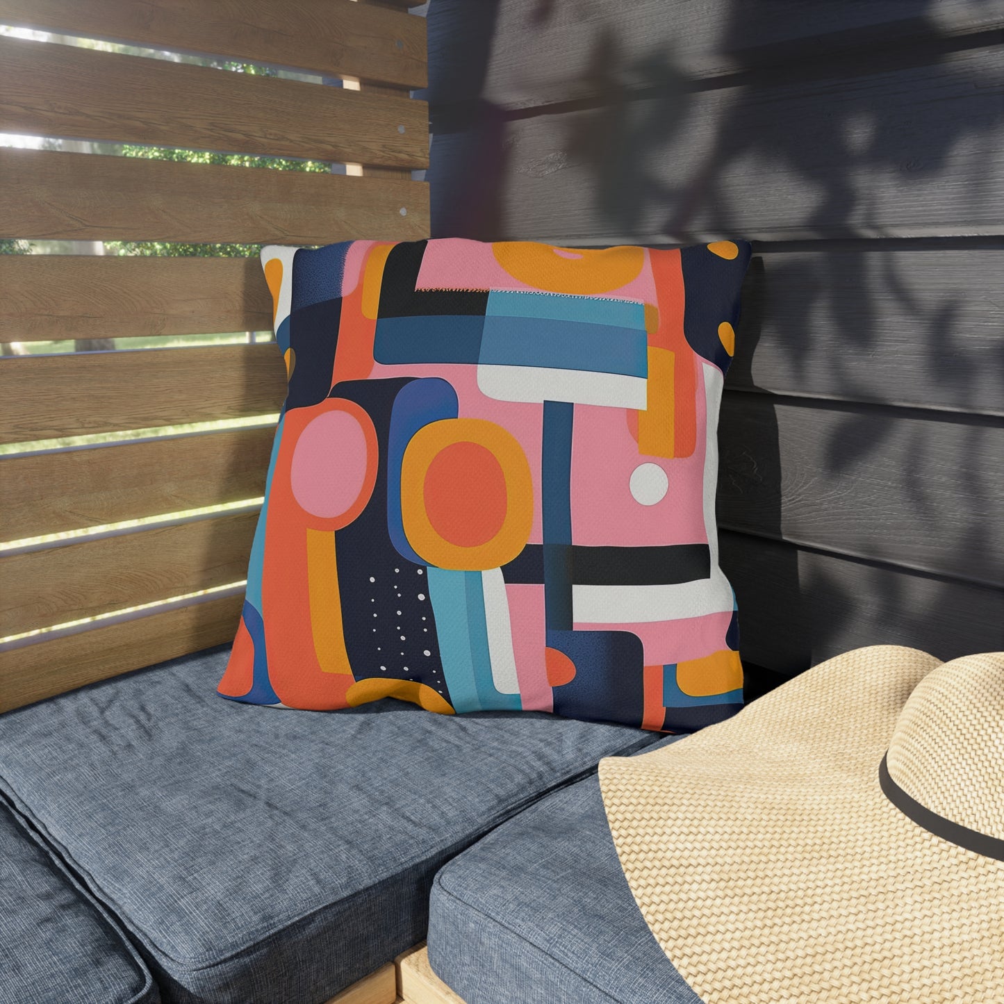 Etheric Elegance. Nostalgia Meets Future Outdoor Pillows
