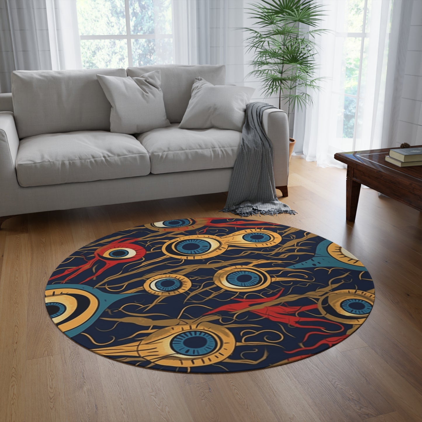 Mystical MalevolenceRound Rug