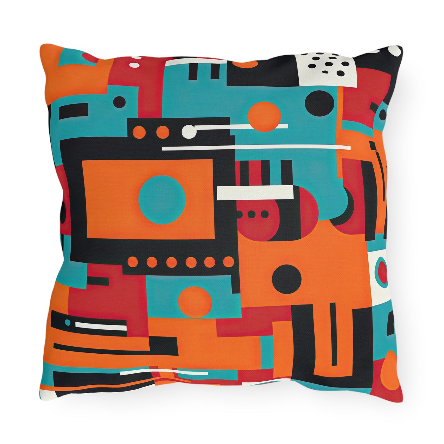 Quantum Reverie. Retro Avant-Garde Outdoor Pillows
