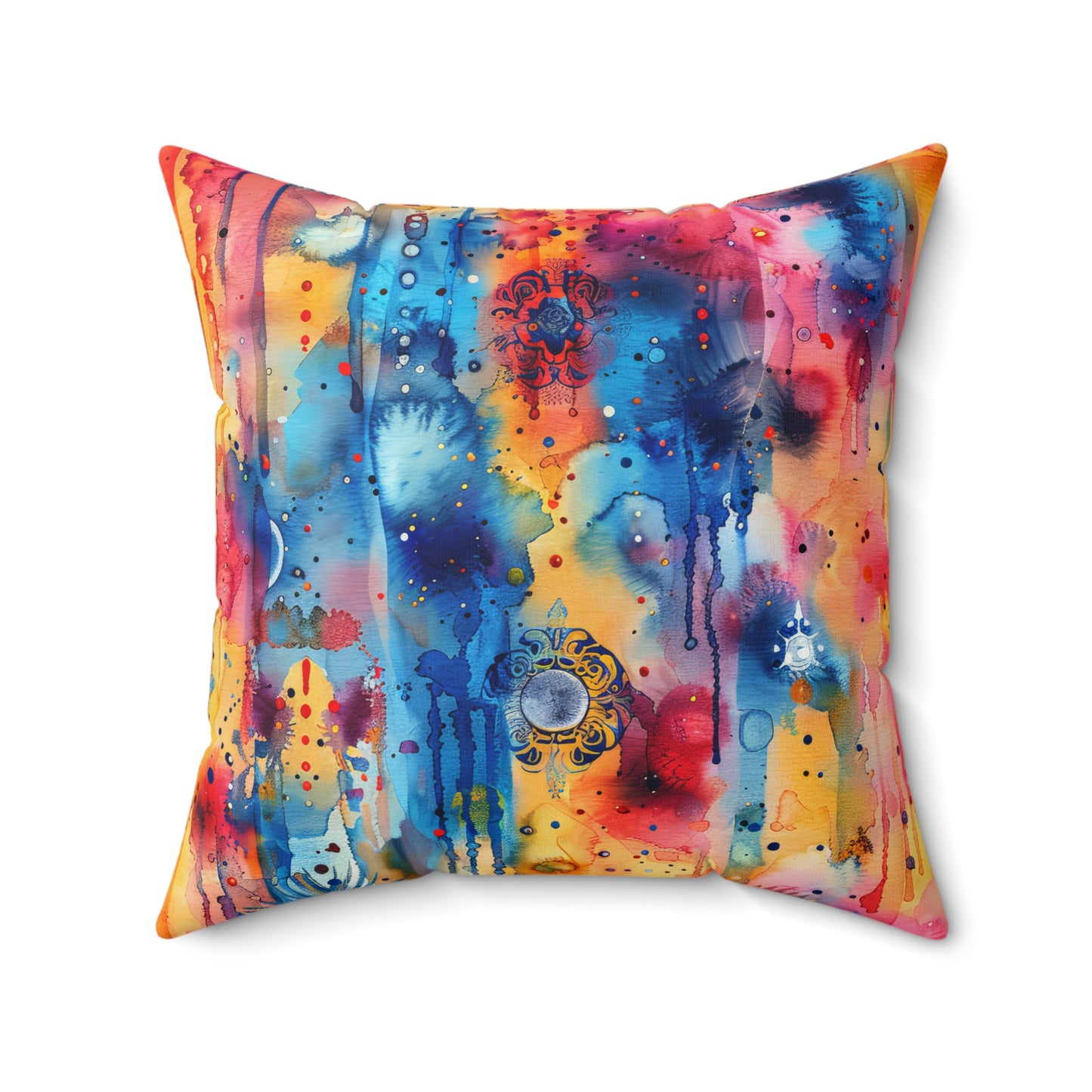 Hamsa bright Aura- Decorative Spun Polyester Cushion