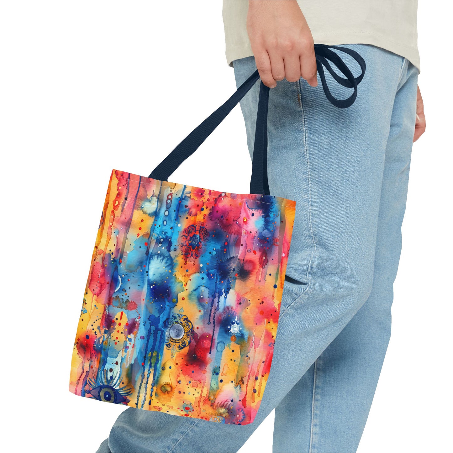 Hamsa bright Aura. Tote Bag for Everyday Use