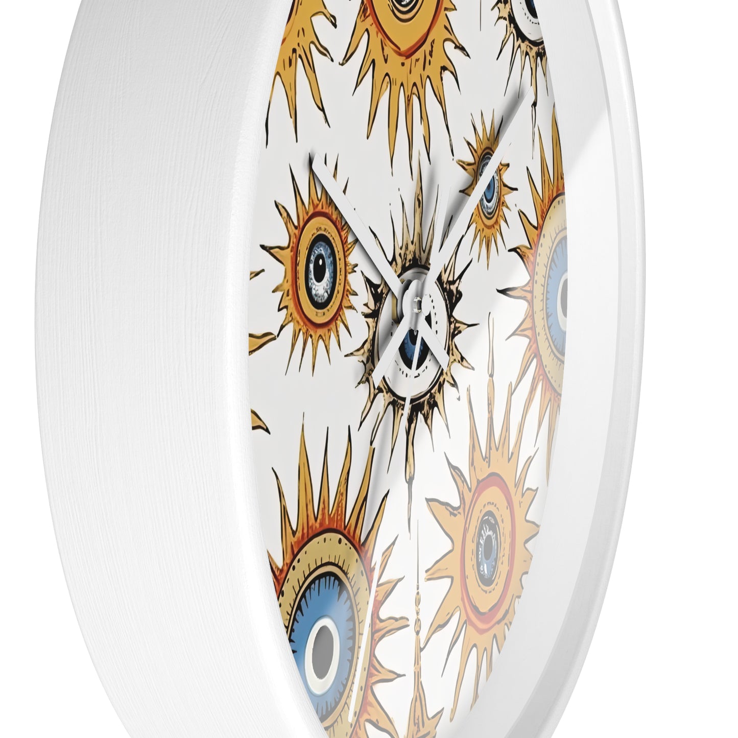 Ethereal Eyeful. Artful Evil Eye Wall Clock – Timekeeping with Protective Meaning. Wall Clock.