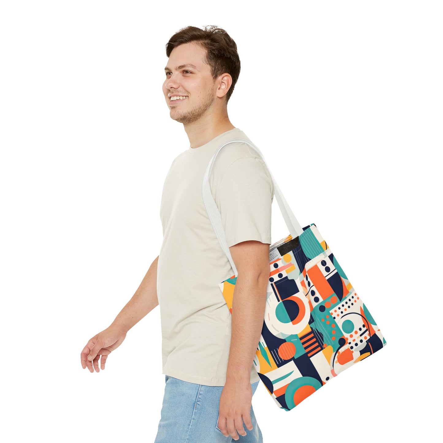 Echoes of the Analog Future. Tote Bag for Everyday Use