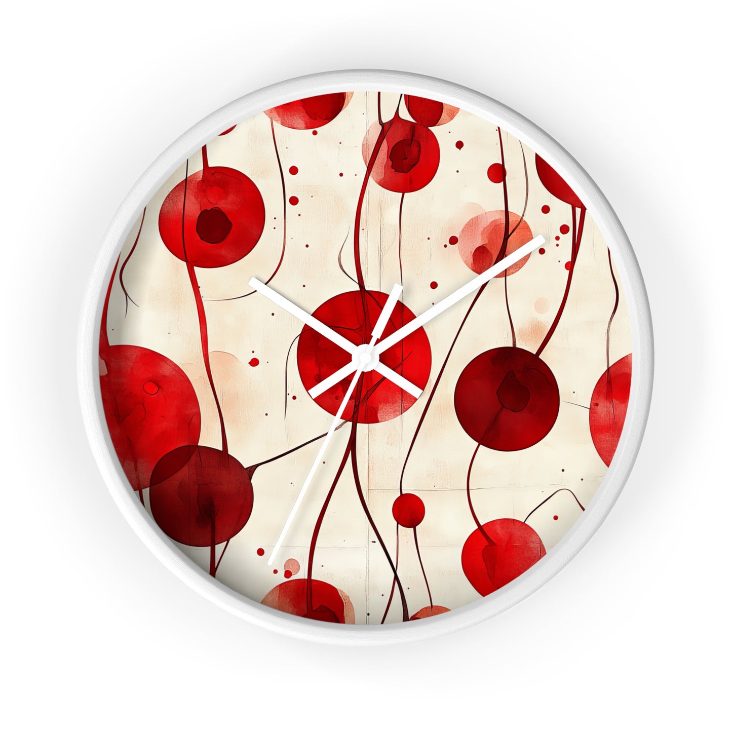 Vintage Cherry Wall Clock - Artistic Home Decor