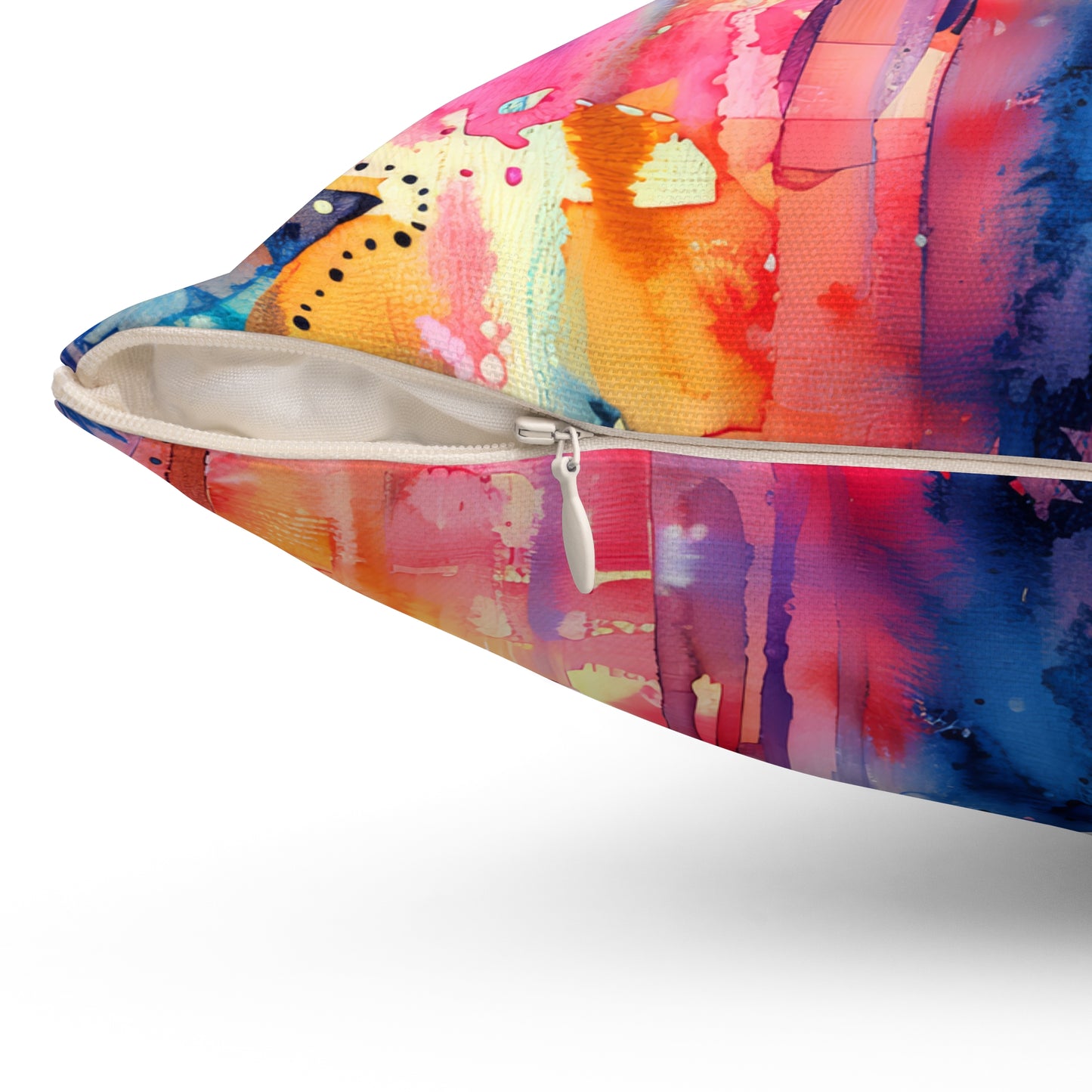 Chromatic Protector Hamsa- Decorative Spun Polyester Cushion