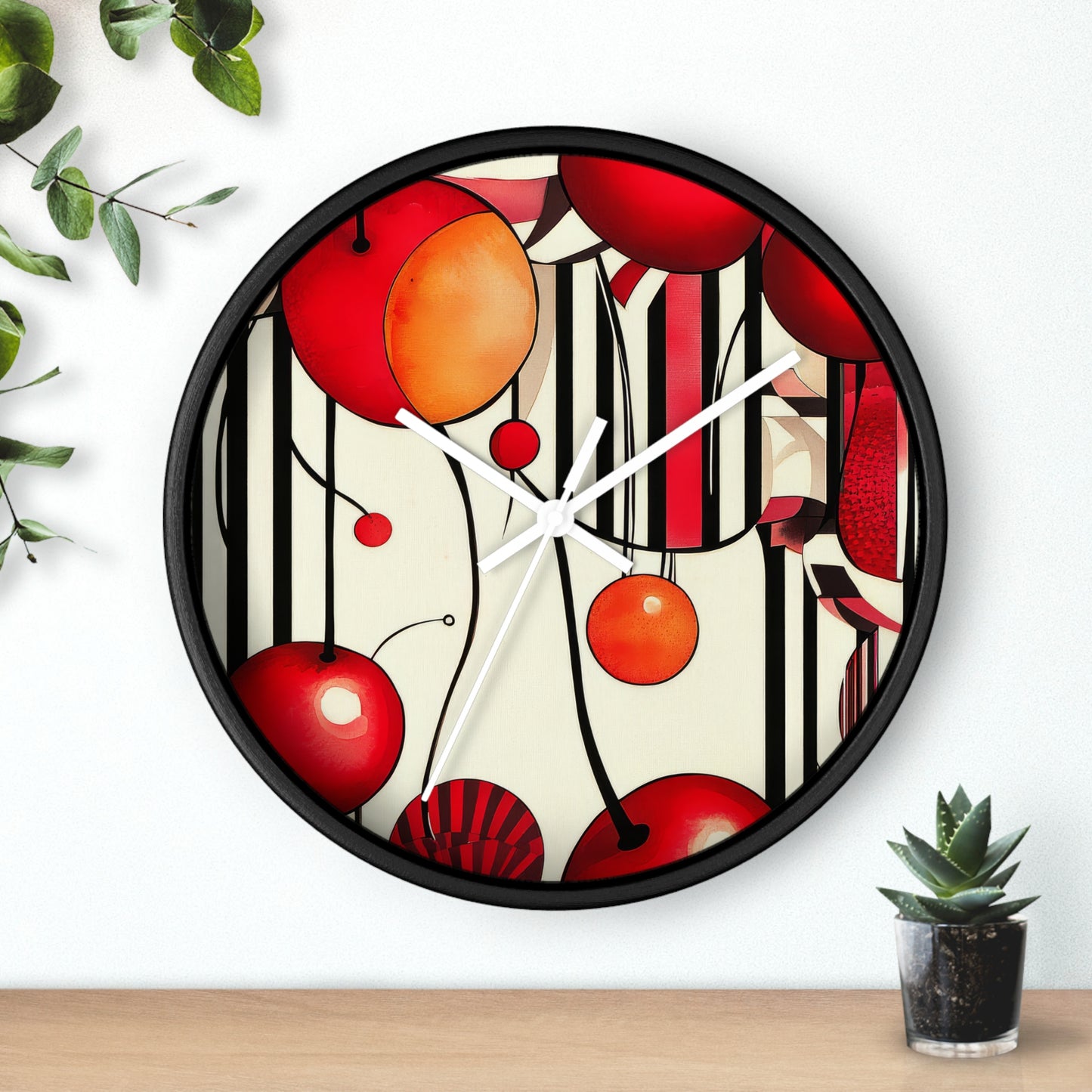 CherryBalm. Wall Clock - Artistic Home Decor