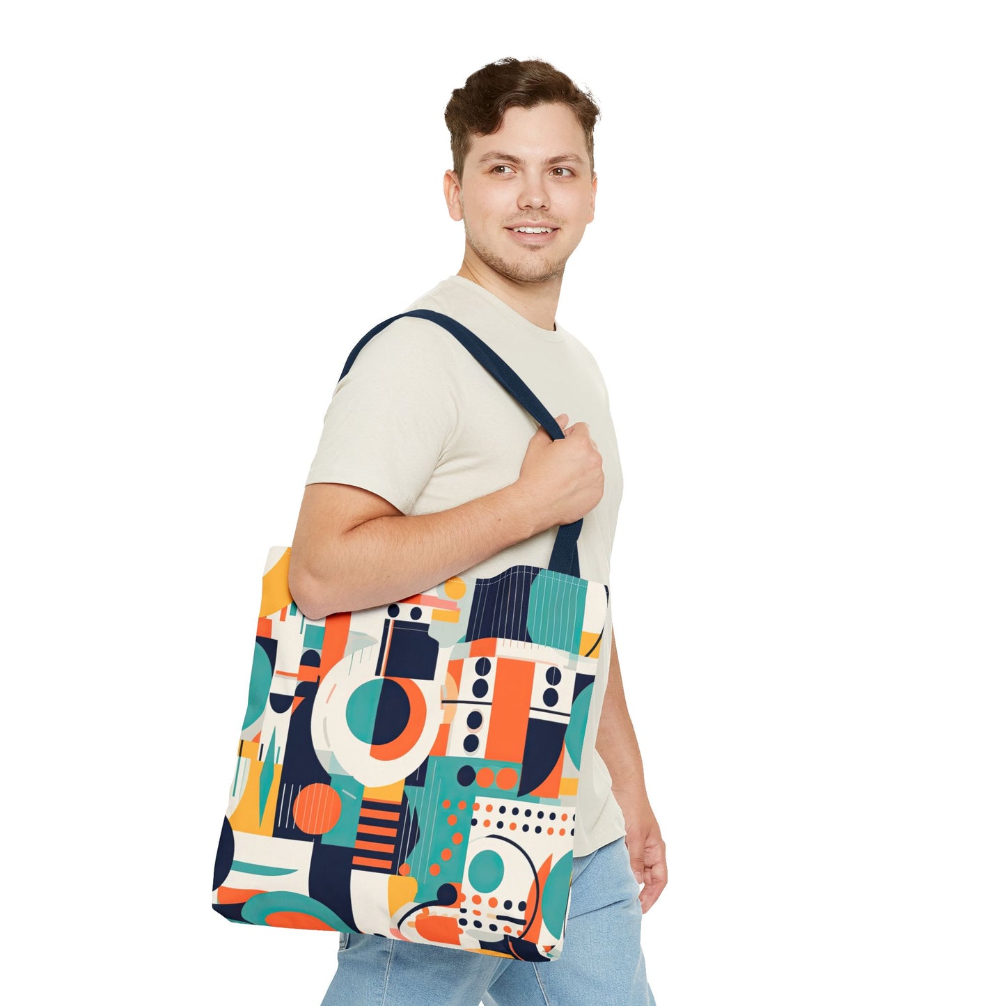 Echoes of the Analog Future. Tote Bag for Everyday Use