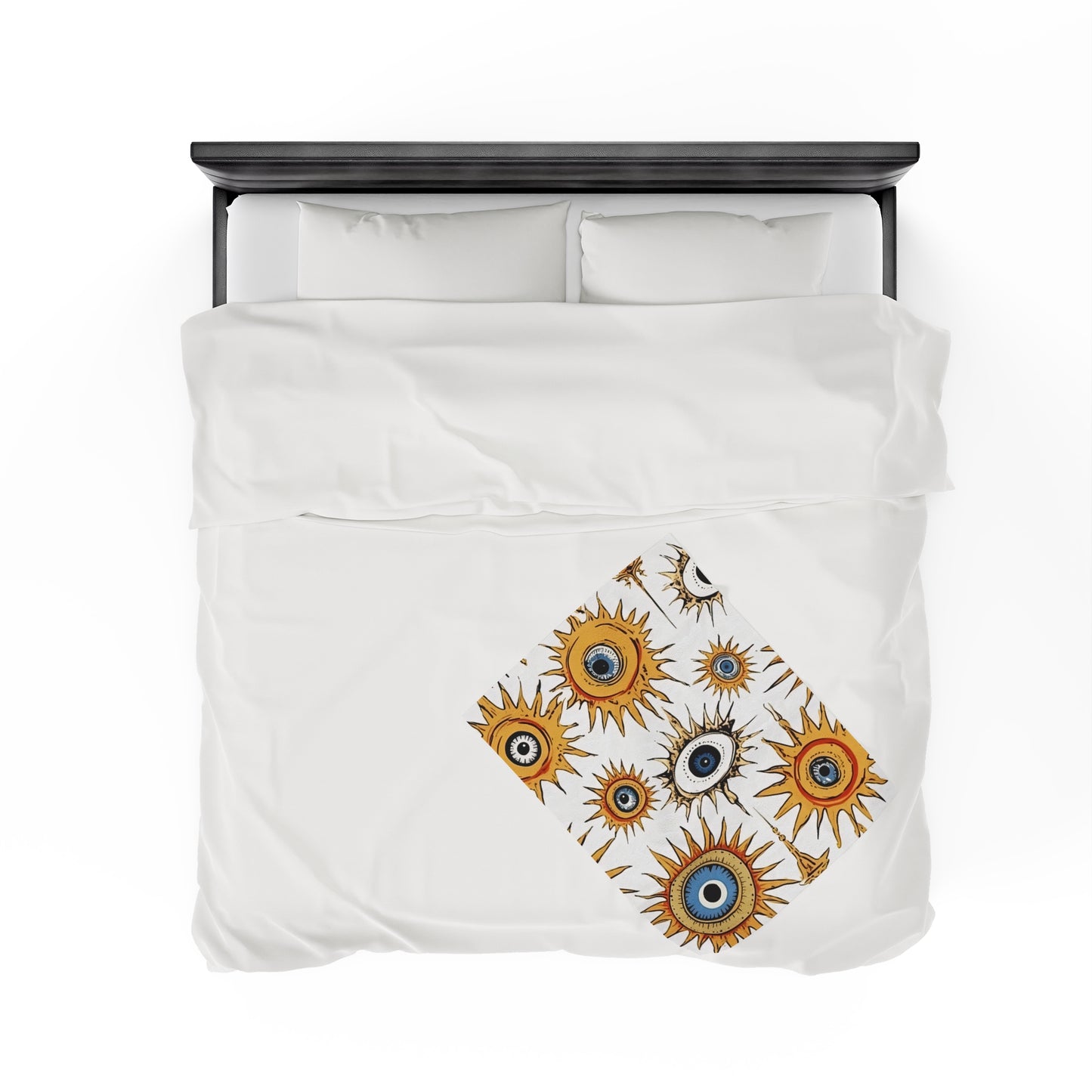 Ethereal Eyeful. Velveteen Plush Blanket. Ethereal Eyeful
