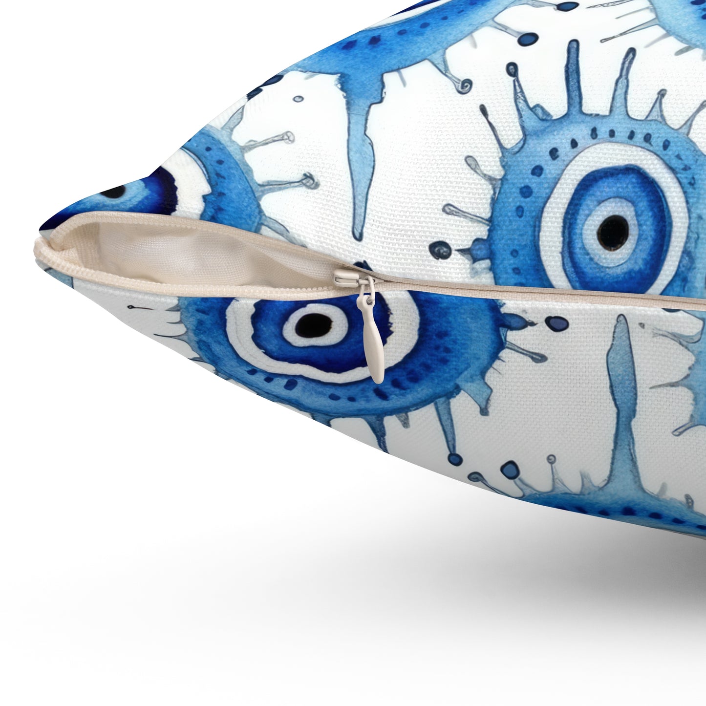 Evil Eye Cry. Spun Polyester Square Pillow