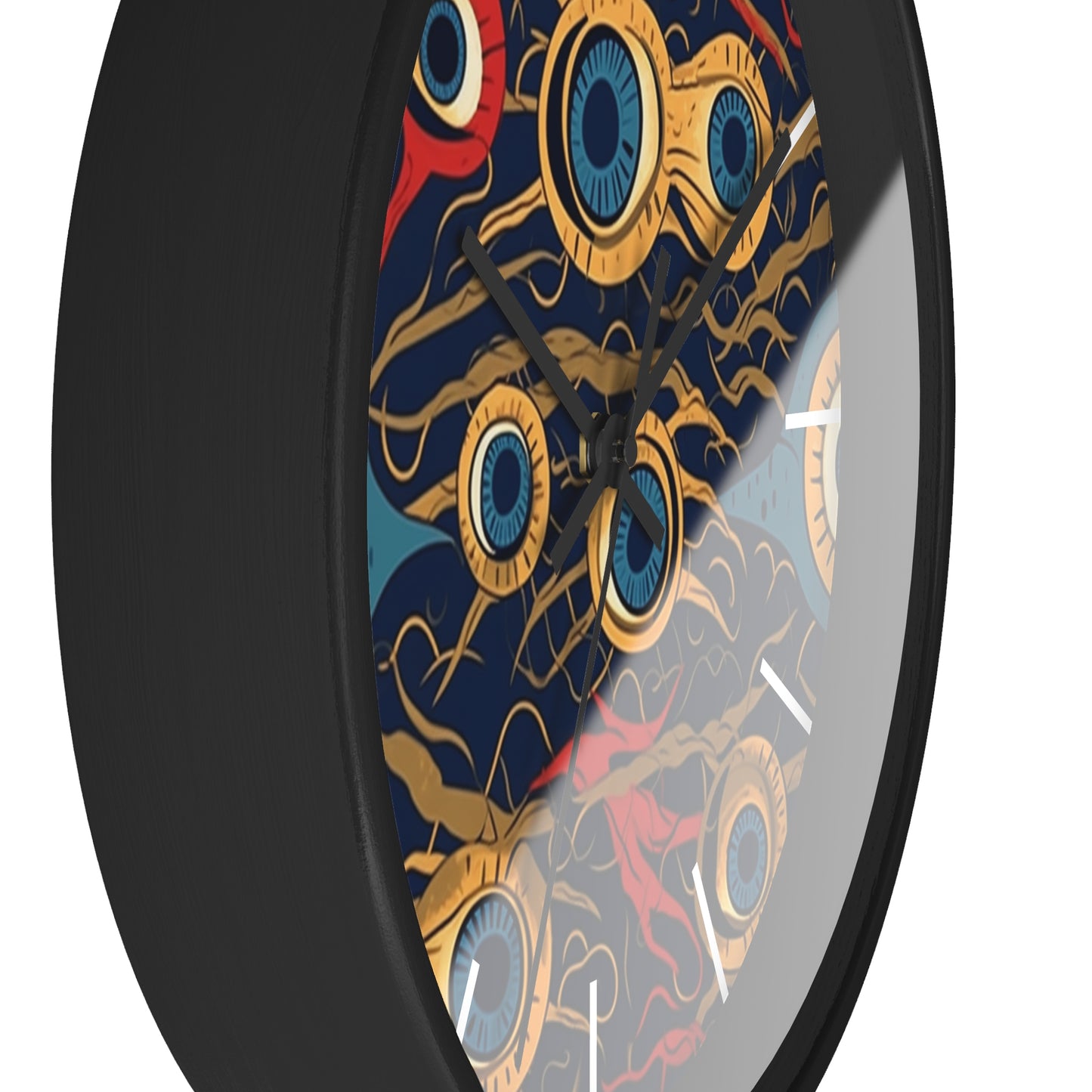 Mystical Malevolence. Beholder. Artful Evil Eye Wall Clock – Timekeeping with Protective Meaning. Wall Clock.