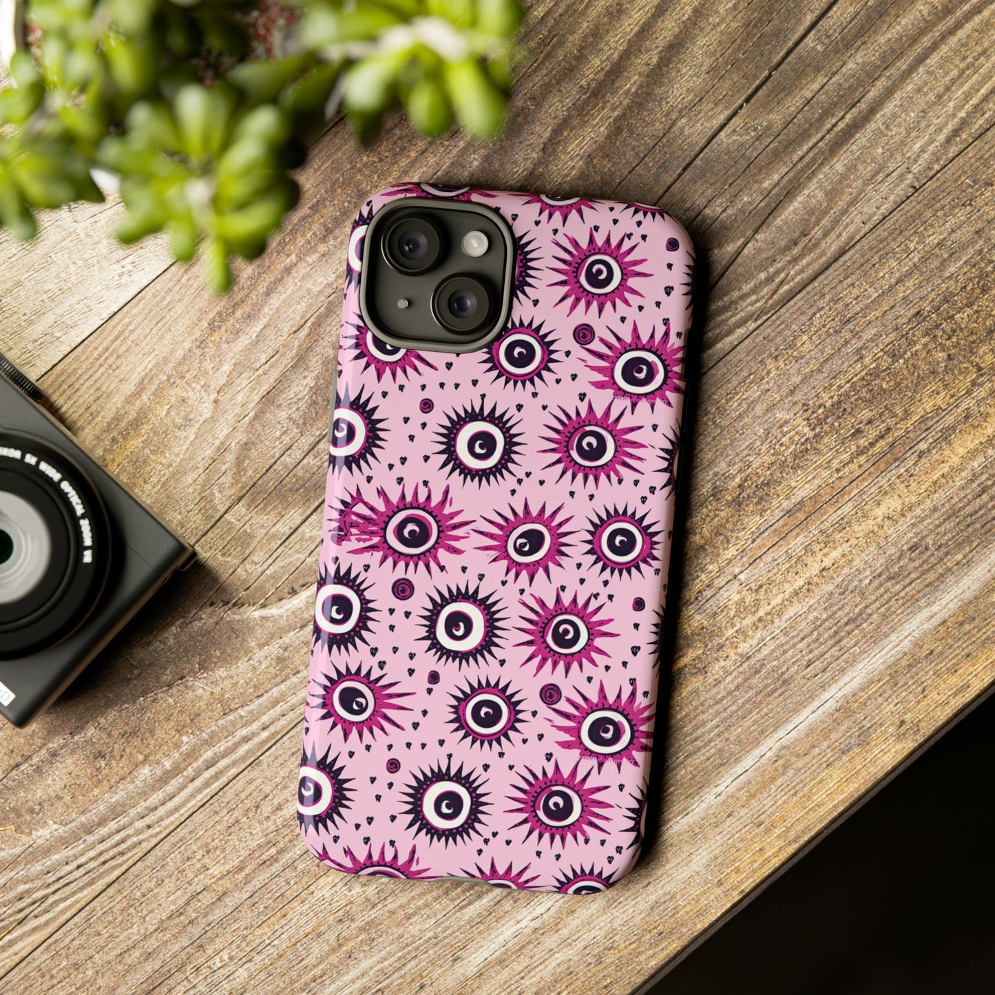 Evil Pink Eye. Evil eye Inspired phone case. – Artistic Expression Meets ProtectionTough Cases