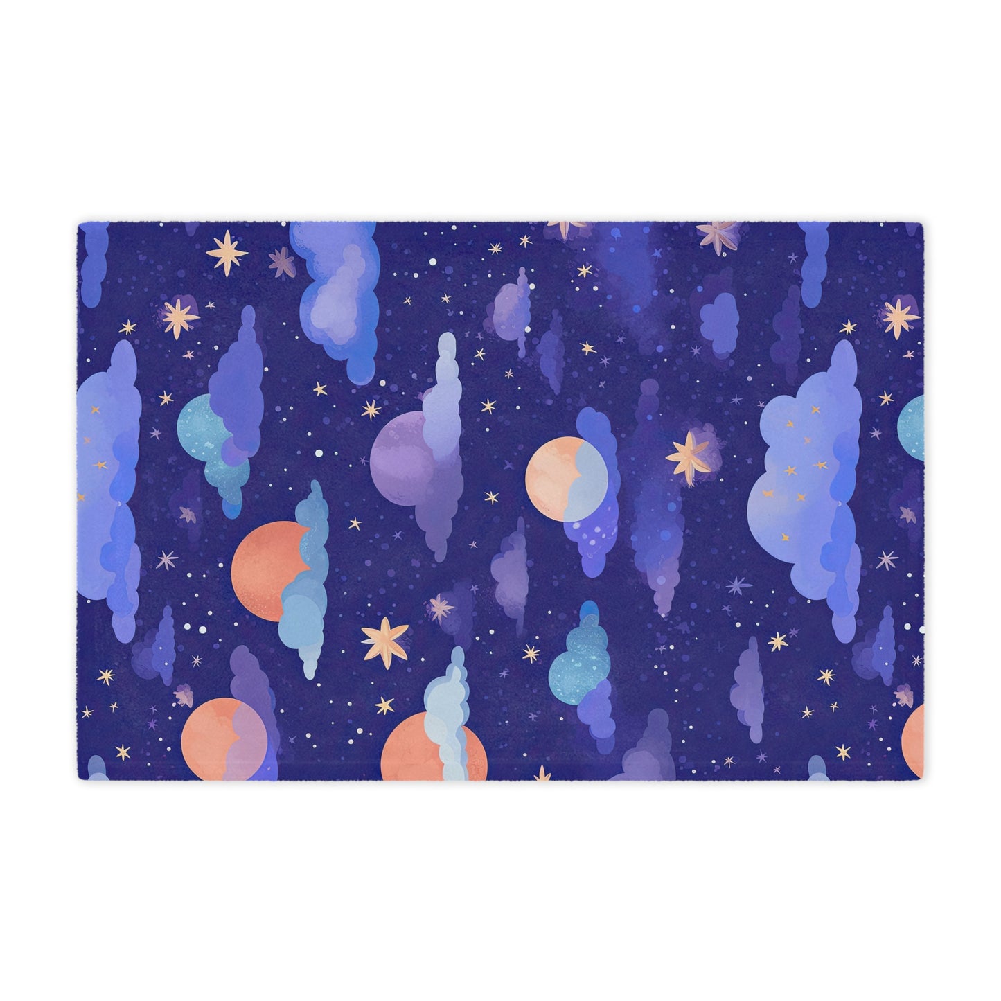 Copy of Copy of Moons Stars . Cozy Artistic Microfiber Blanket.